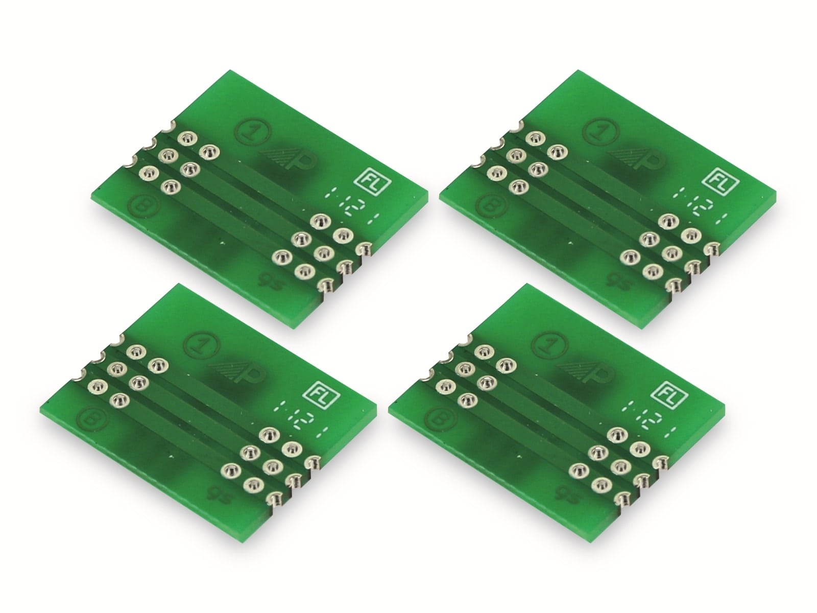 Adapterplatine TO-252, 4-fach, RM2,54
