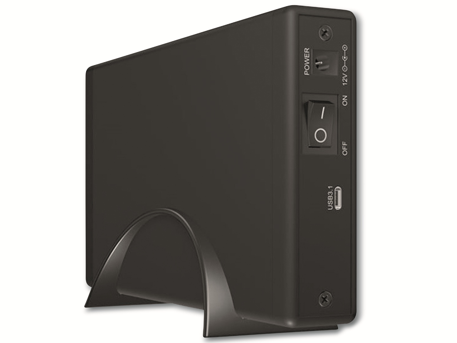 ICY BOX Festplattengehäuse IB-377-C31, 3,5" SATA zu USB 3.1 Gen2 Typ-C