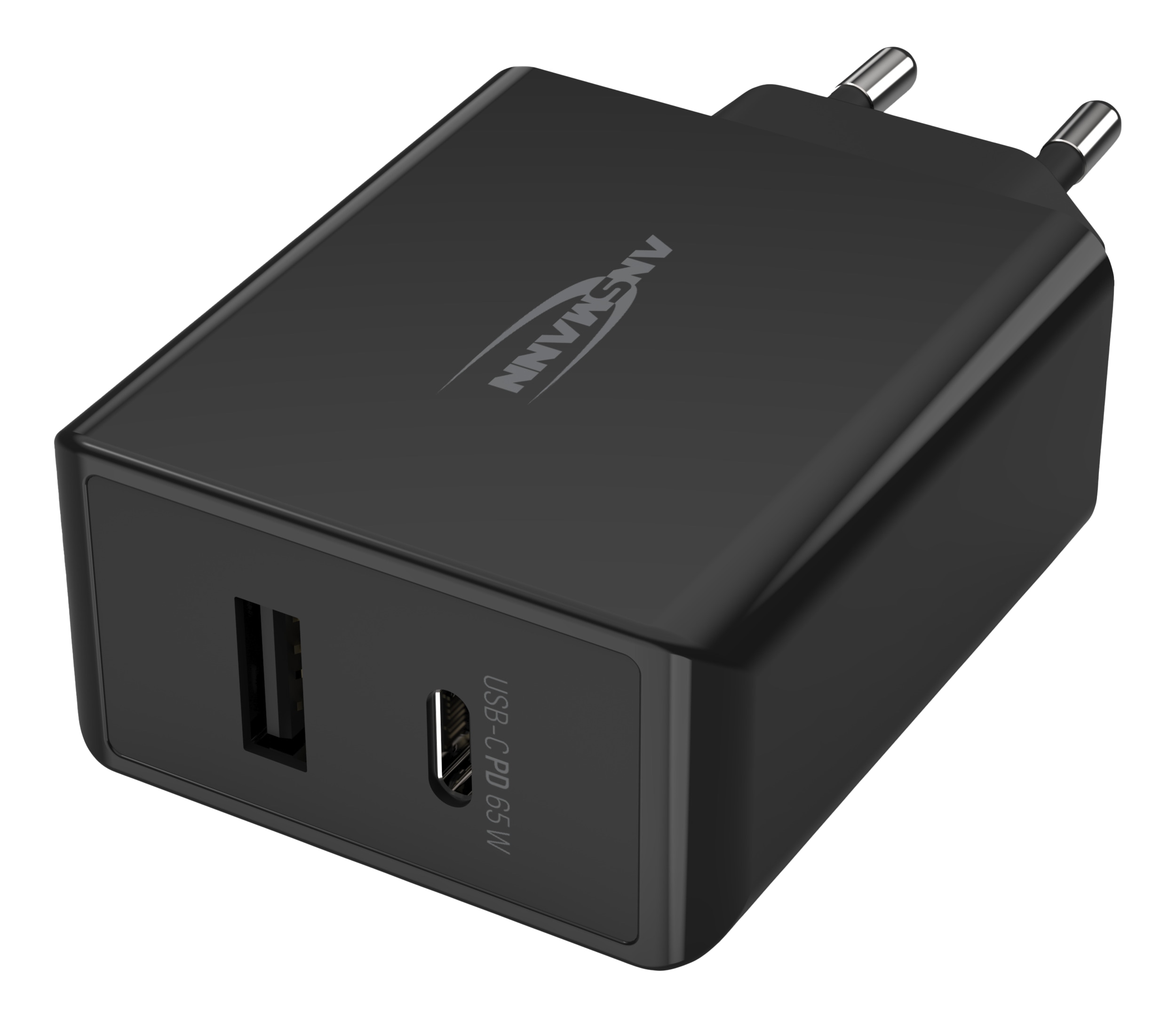 ANSMANN USB-Ladegerät 265PD, 65 W, 3 A, 1xUSB, 1xUSB-C (PD) ANSMANN USB-Ladegerät 265PD, 65 W, 3 A, 1xUSB, 1xUSB-C (PD)