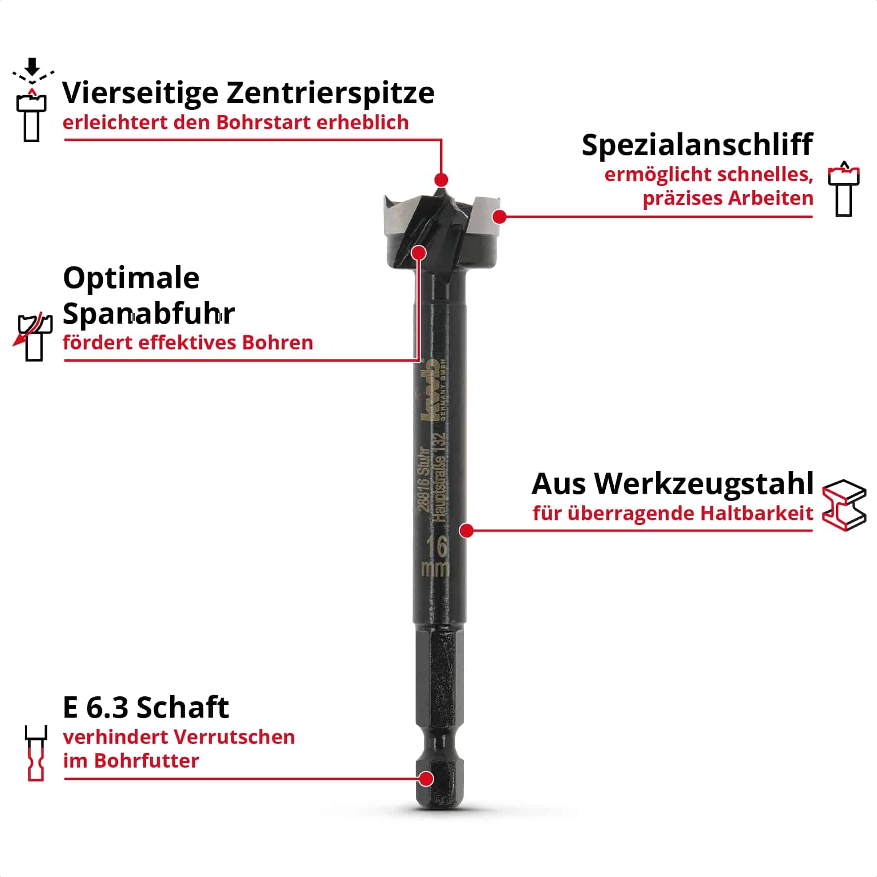KWB Forstnerbohrer, 706416, 16 mm KWB Forstnerbohrer, 706416, 16 mm