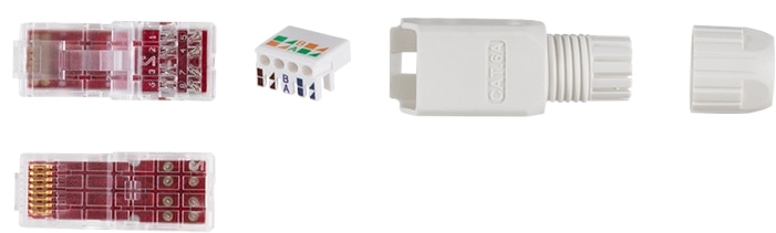 LOGILINK Feldkonfektionierbarer Cat.6A RJ45 Stecker, werkzeugfreie Montage