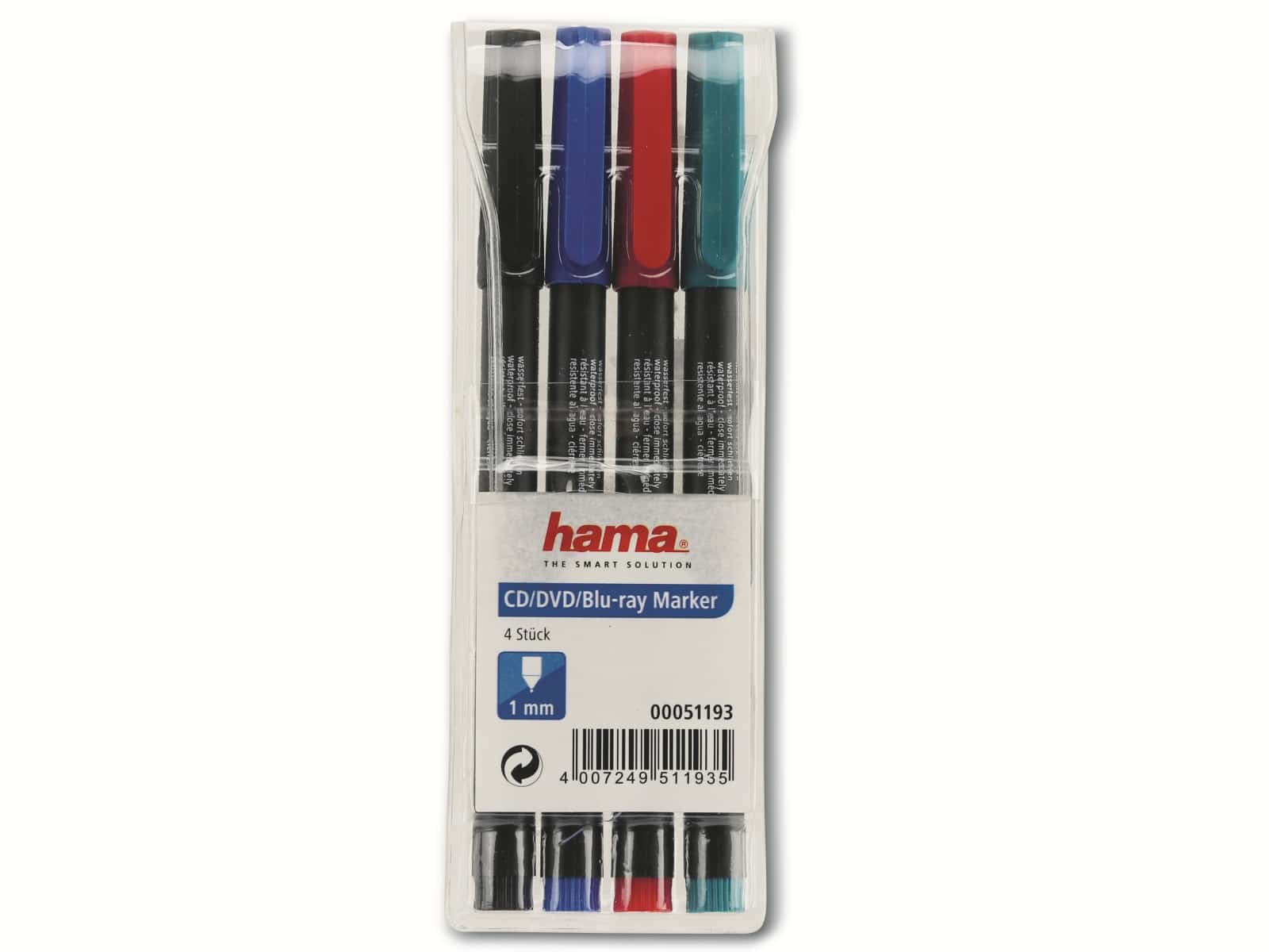 Hama CD/DVD-Marker, 4er Set Hama CD/DVD-Marker, 4er Set