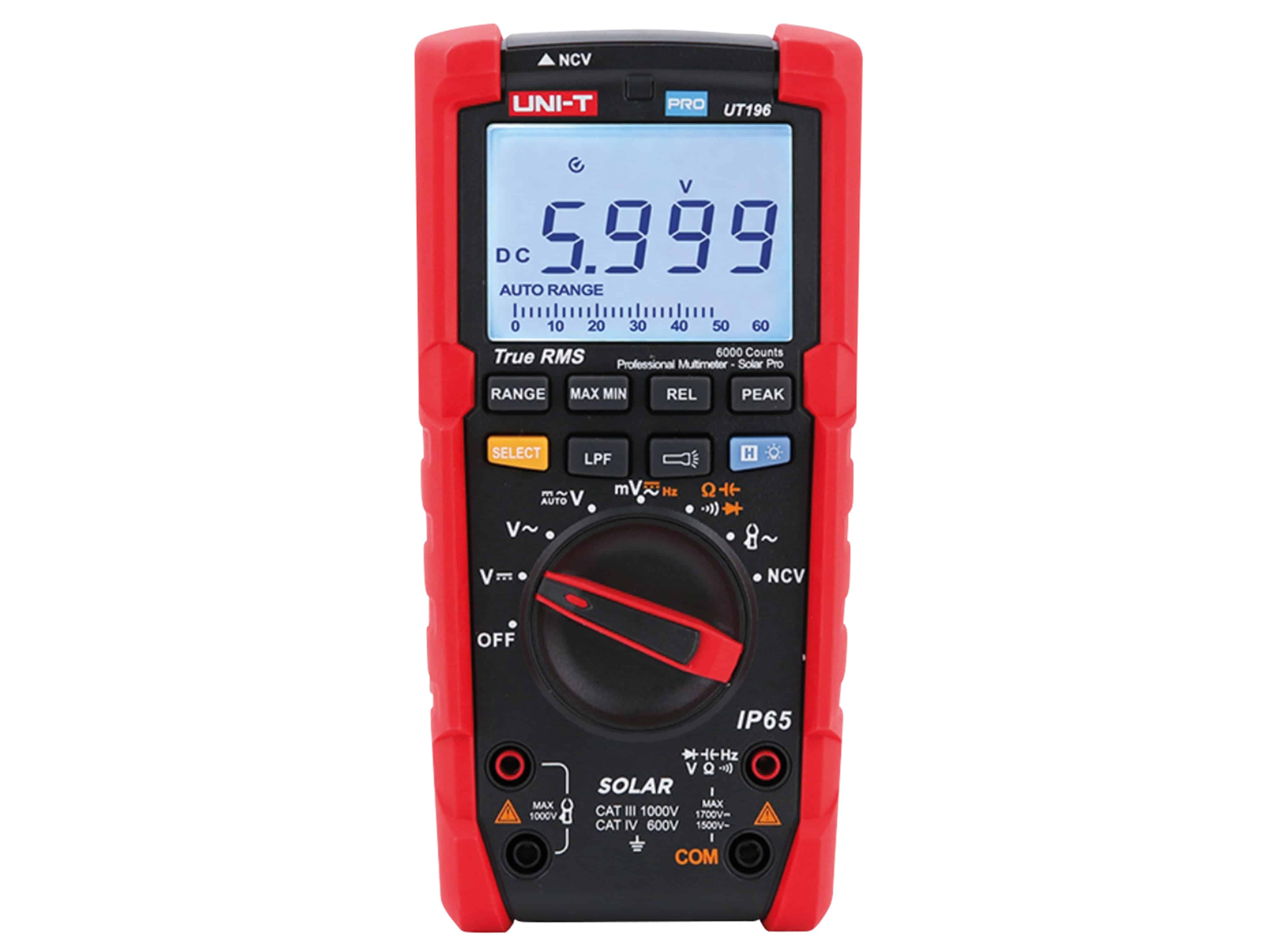 UNI-T True RMS Solar-Multimeter UT196