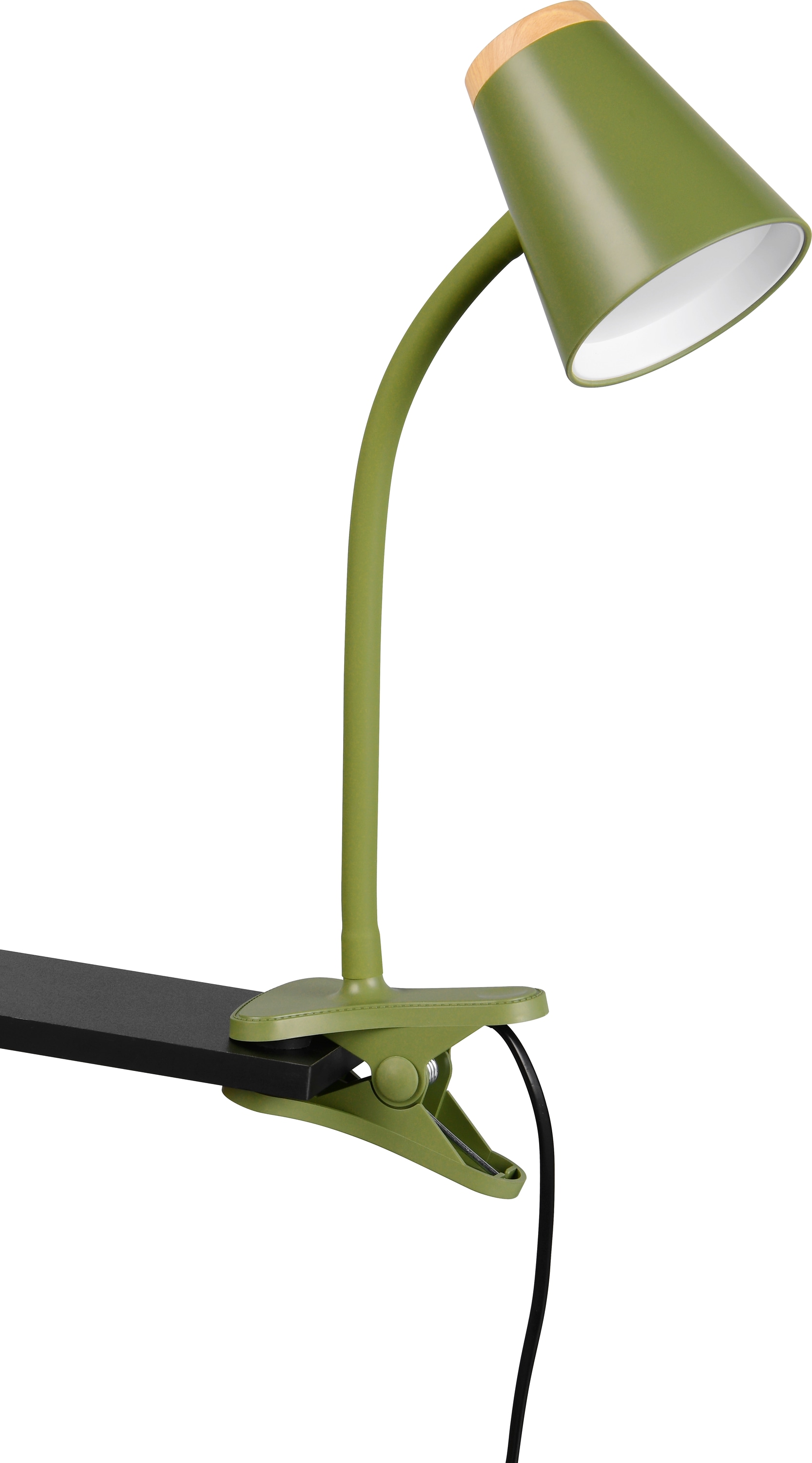 REALITY LED-Klemmleuchte PONGO, R25831115, 4,5W, 500lm, 3000K, grün