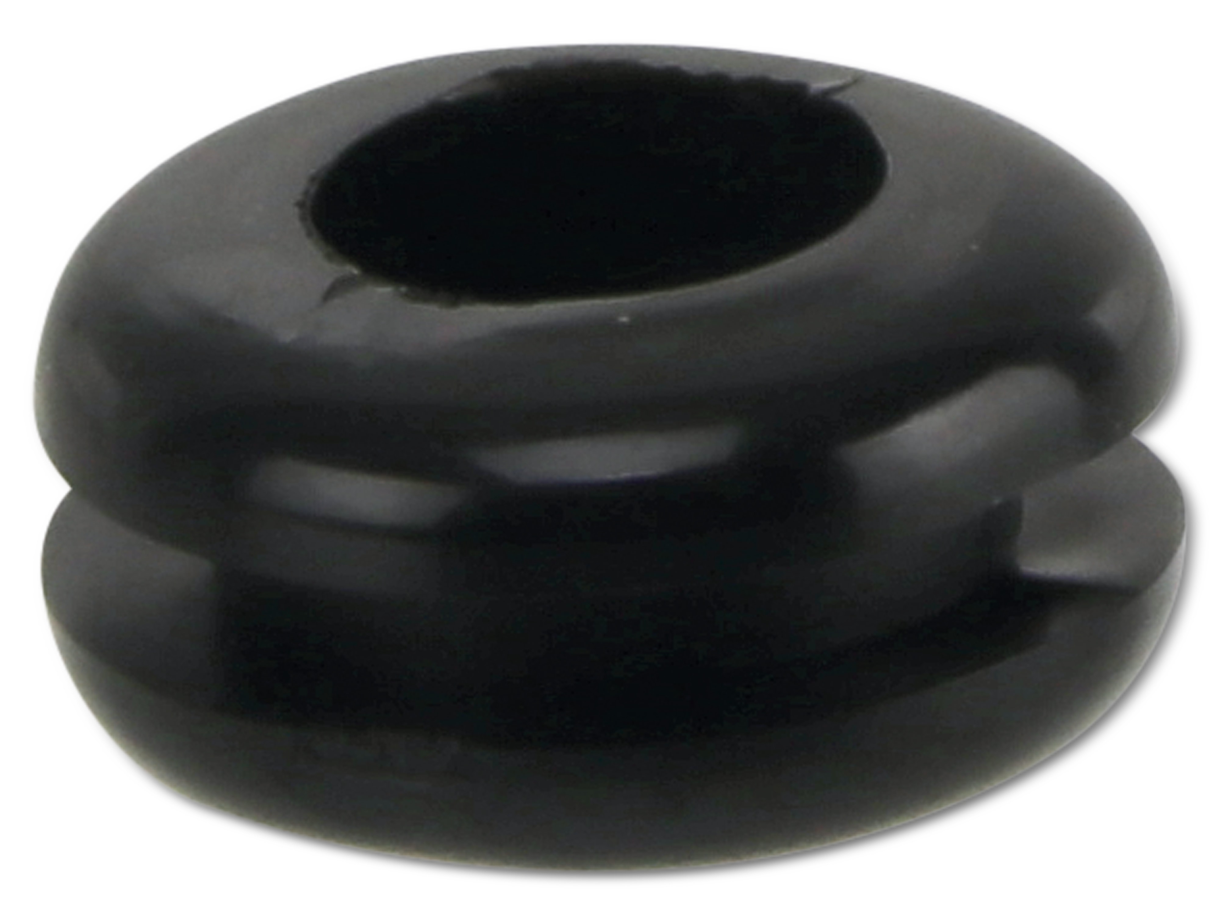 KSS Kabeldurchführungstülle PVC weich, schwarz, Plattenstärke 2,3, Loch-Ø 7,8, geschlossen, 1 Stück