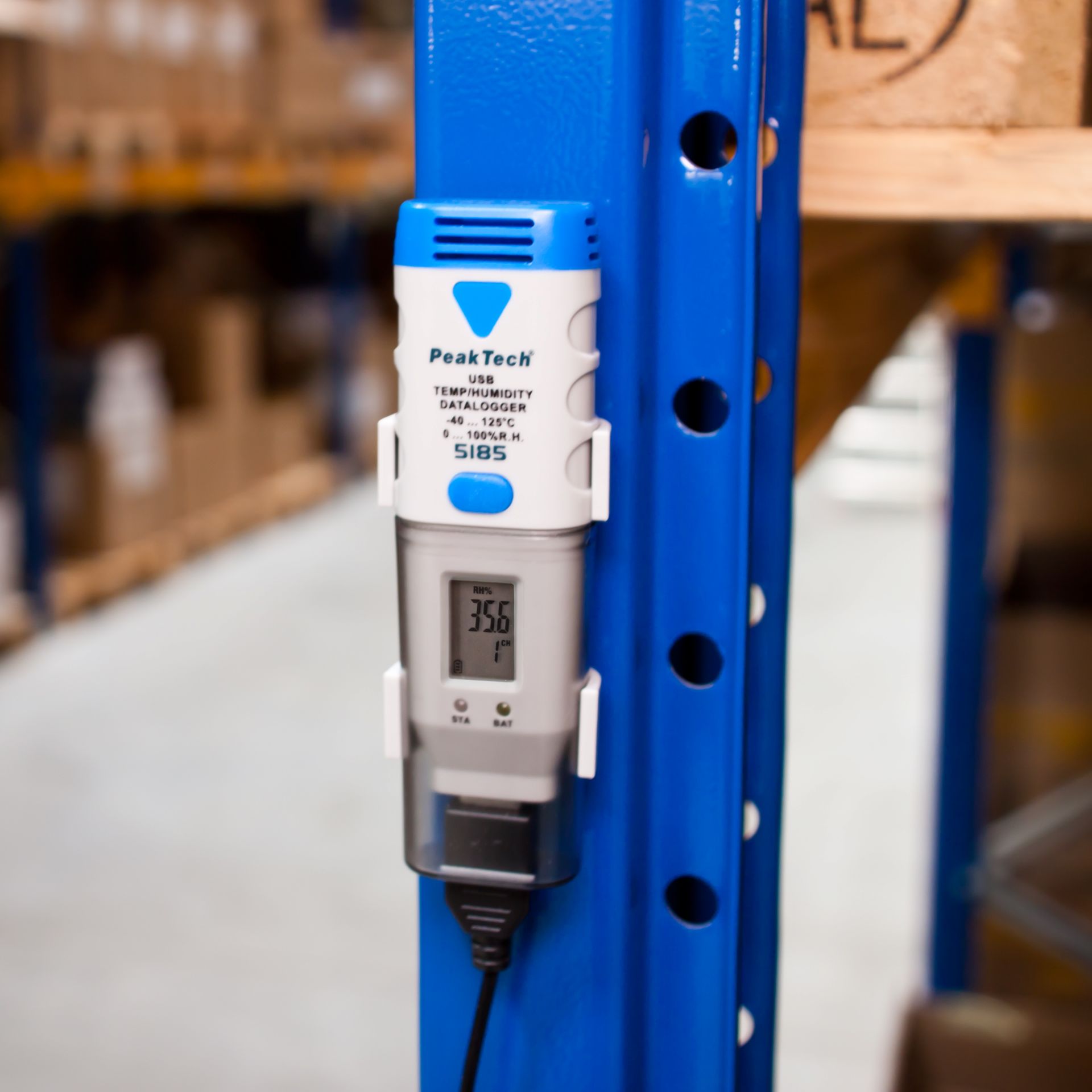 PEAKTECH USB-Datenlogger P 5185, Temperatur und Luftfeuchtigkeit