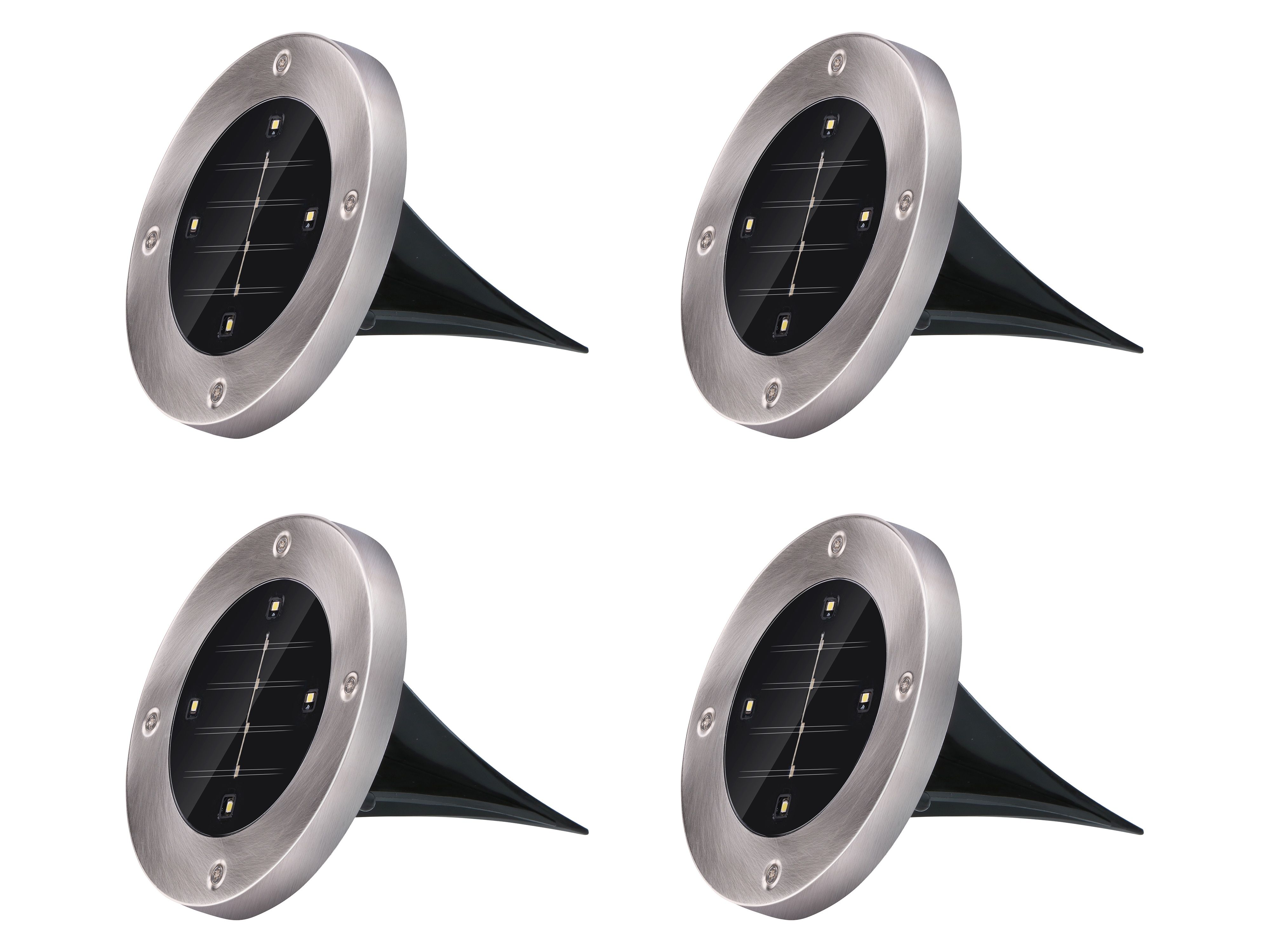 Solar-Bodenspot,GRUNDIG, 4er-Set, 600mA, mit Erdspieß