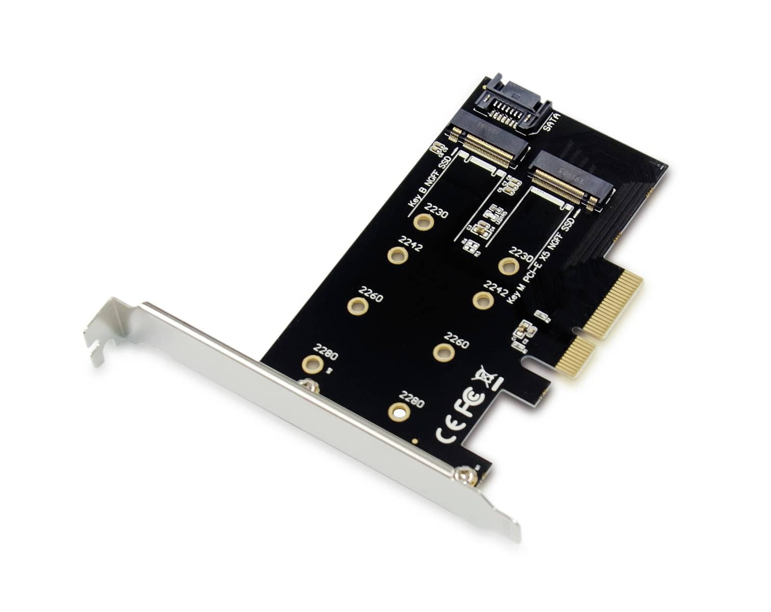 CONCEPTRONIC PCI Express Card 2-in-1 M.2 SSD PCIe Adapter