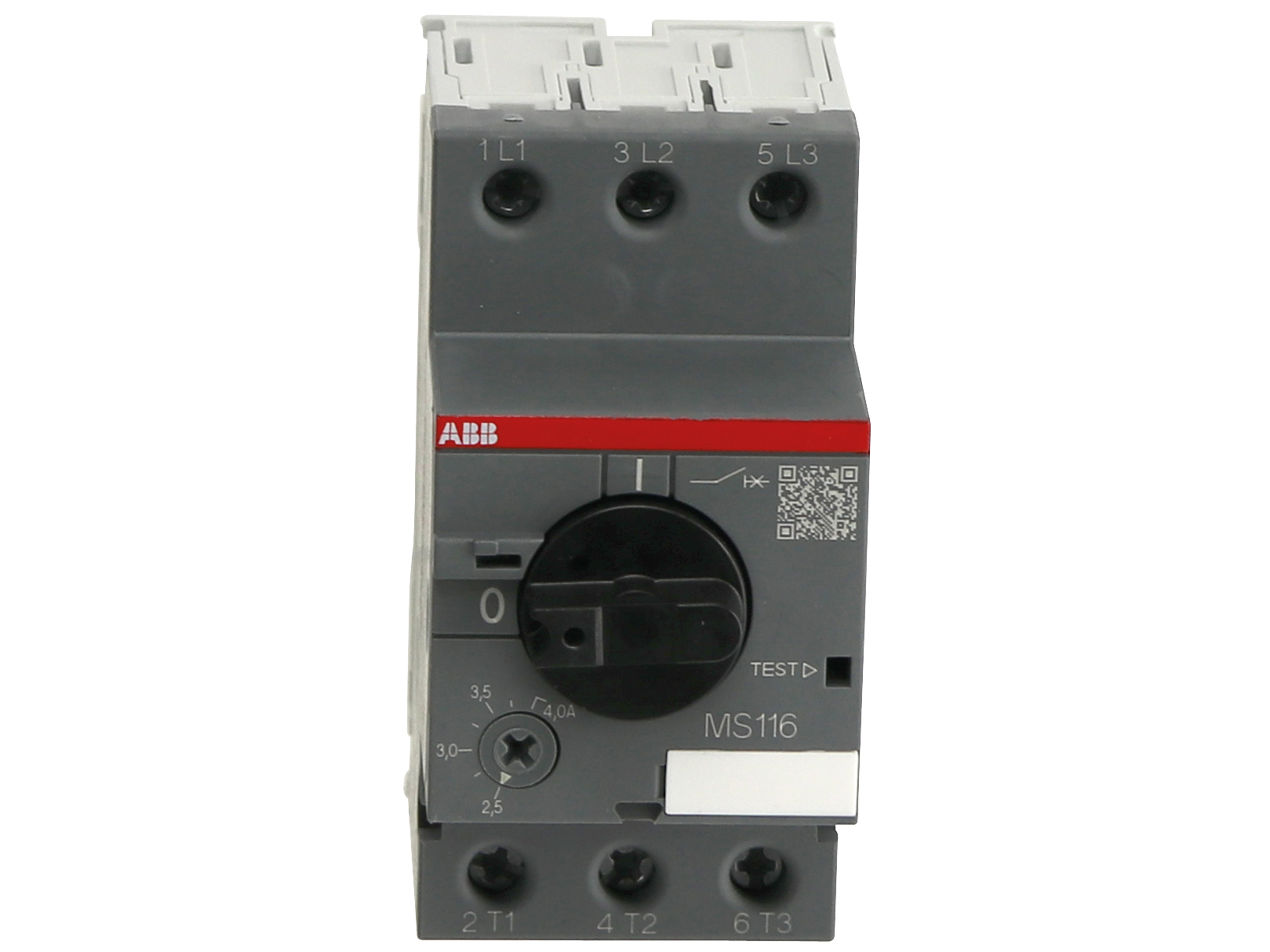 ABB Motorschutzschalter MS116-4.0, Auslöseklasse 10 A, 2.5...4.0 A ABB Motorschutzschalter MS116-4.0, Auslöseklasse 10 A, 2.5...4.0 A