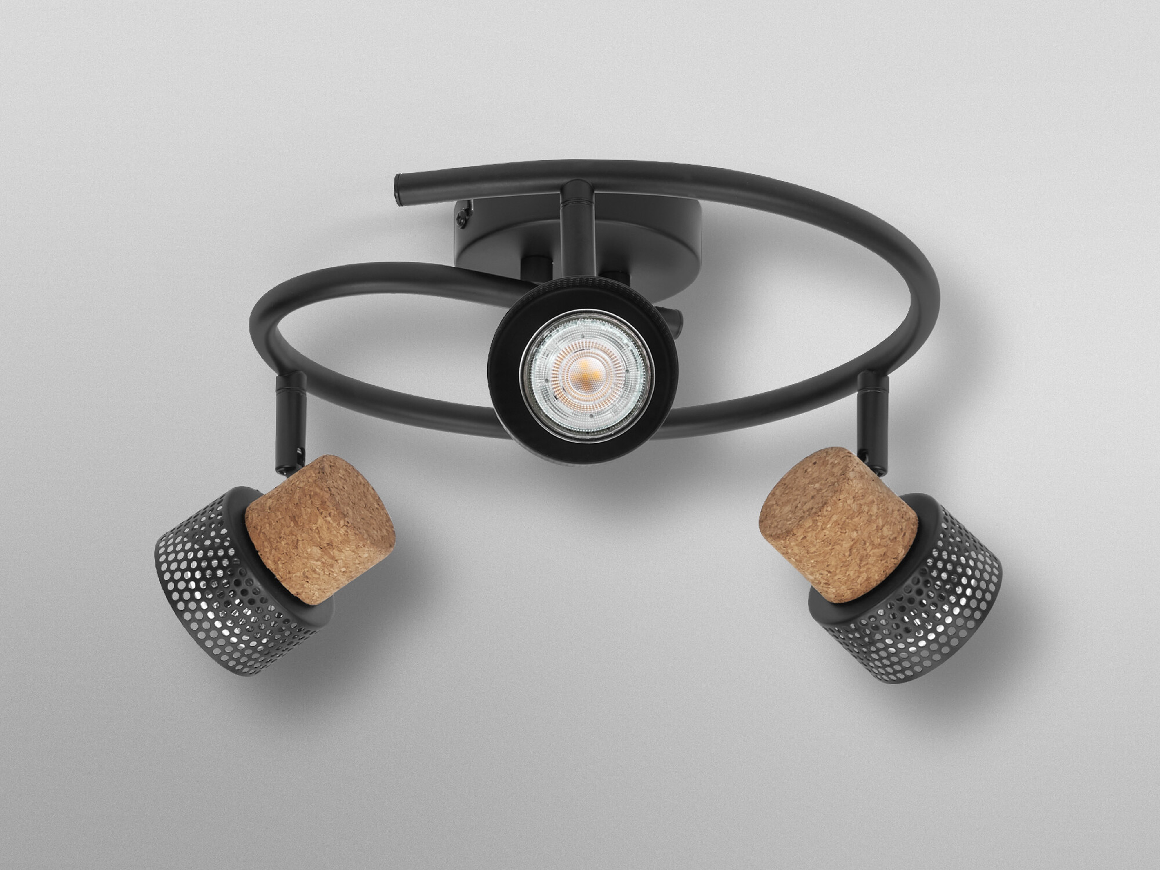 OSRAM LED-Deckenleuchte, GU10, 10,2 W, 690 lm, 2700 K, 3-Spot-Leuchte, dimmbar