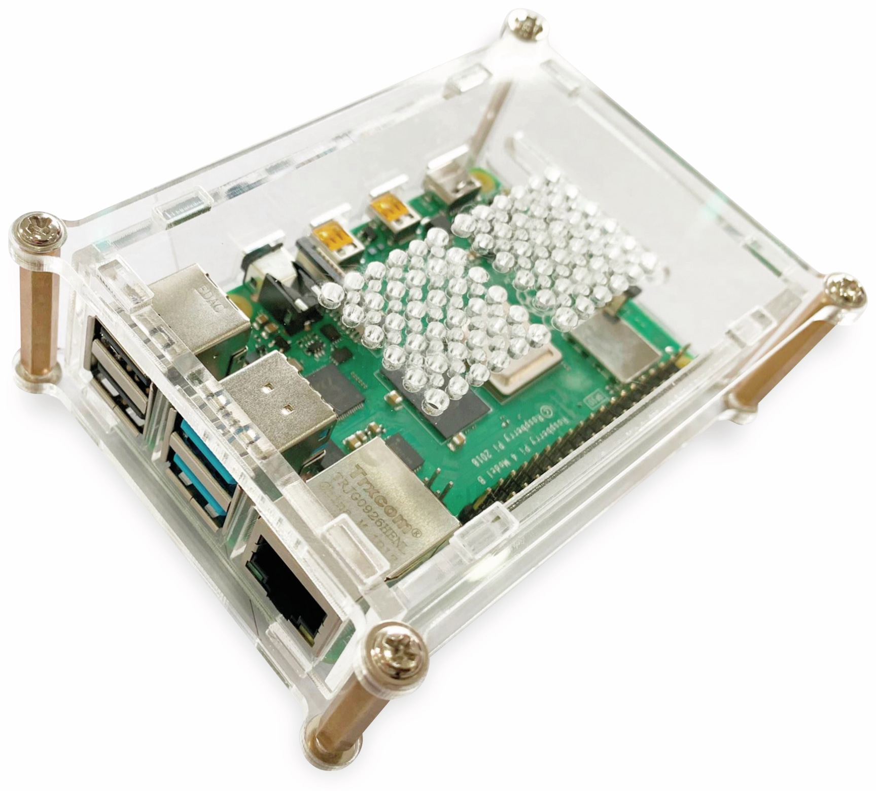 JOY-IT Acryl-Gehäuse transparent für Raspberry Pi 4 B JOY-IT Acryl-Gehäuse transparent für Raspberry Pi 4 B