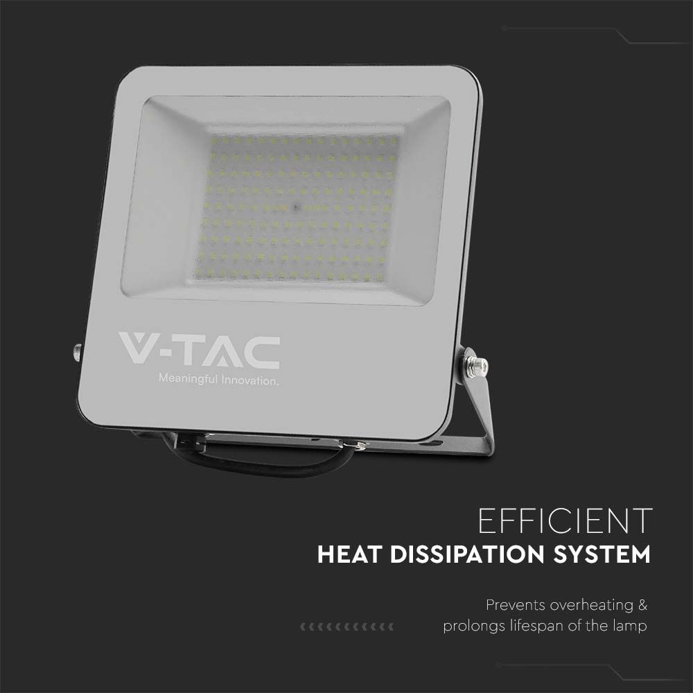 V-TAC LED-Fluter, VT-44105, EEK: B, 100 W, 4000 K, 18500 lm, IP56, sw