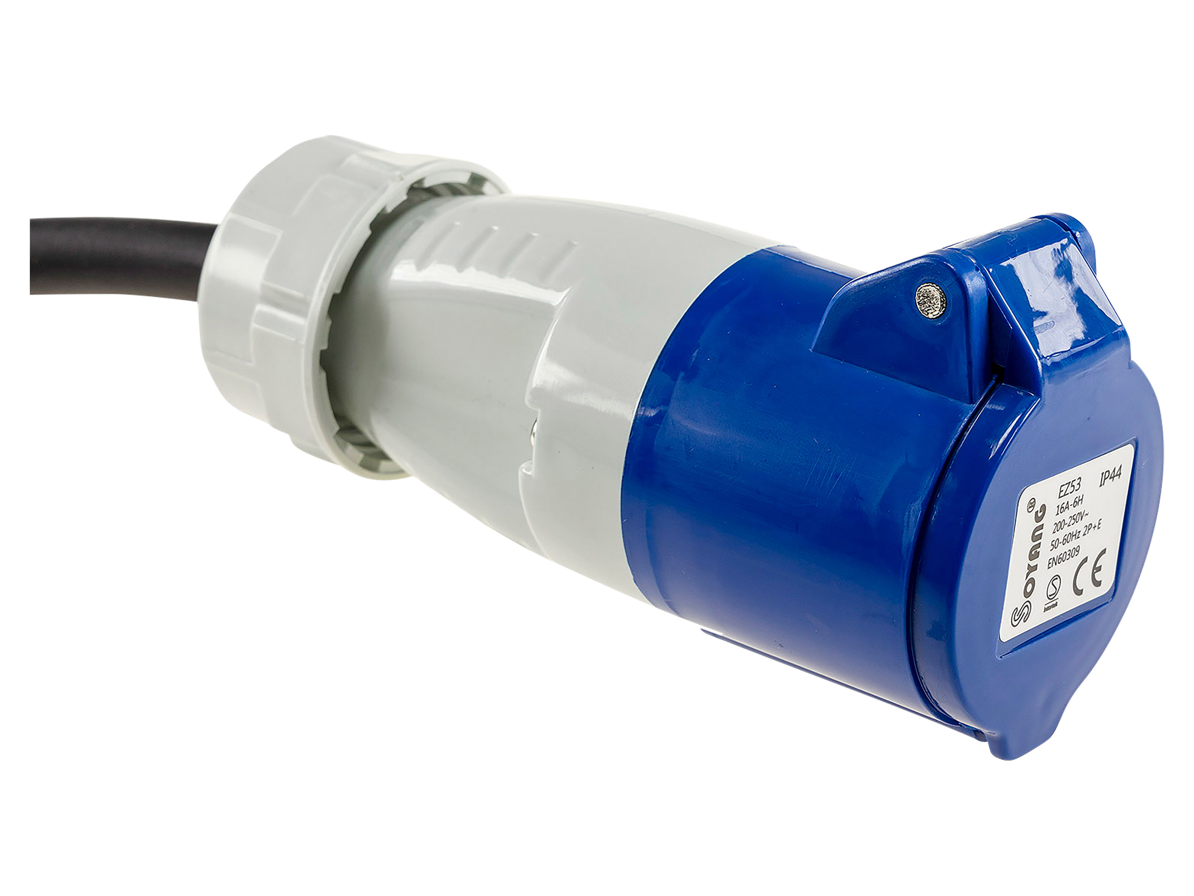 CHILITEC CEE-Adapter 22851, 0,35 m, CEE auf Schutzkontaktstecker