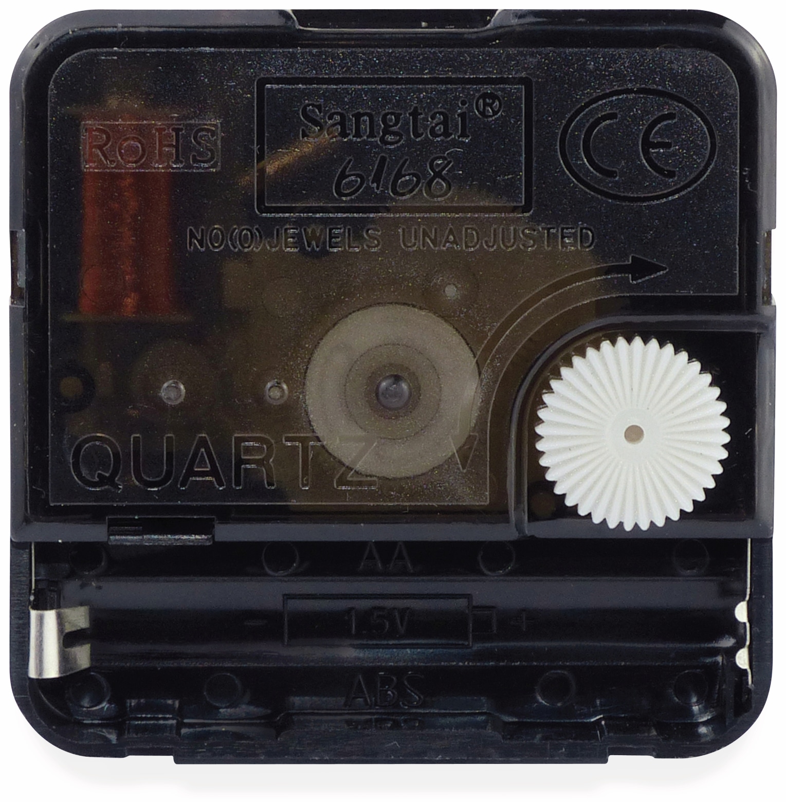 BLANKO Quarz-Uhrwerk mit 3 Zeigersätzen, Schleichsekunde