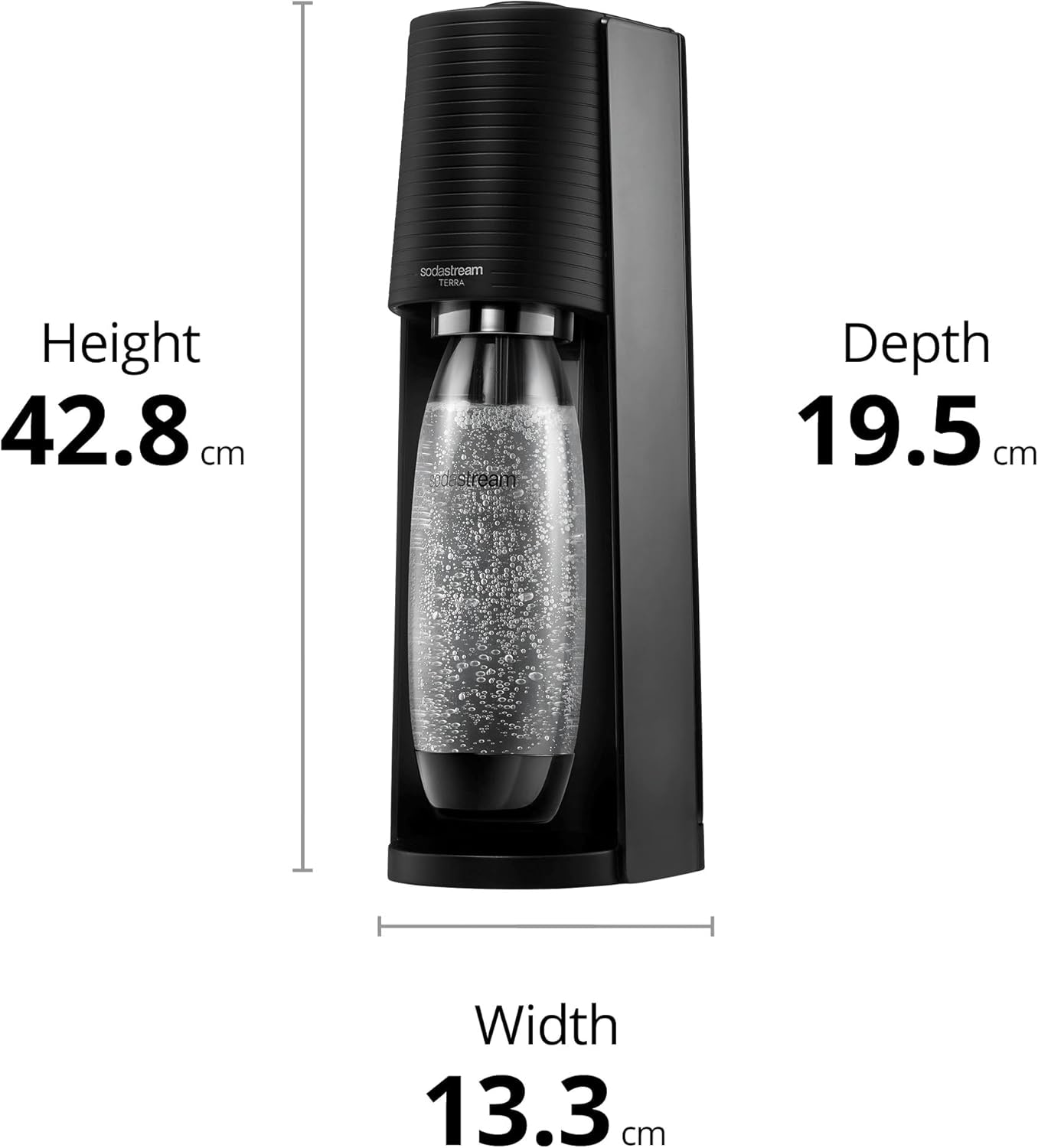 SODASTREAM Wassersprudler Terra, 1 L, schwarz SODASTREAM Wassersprudler Terra, 1 L, schwarz