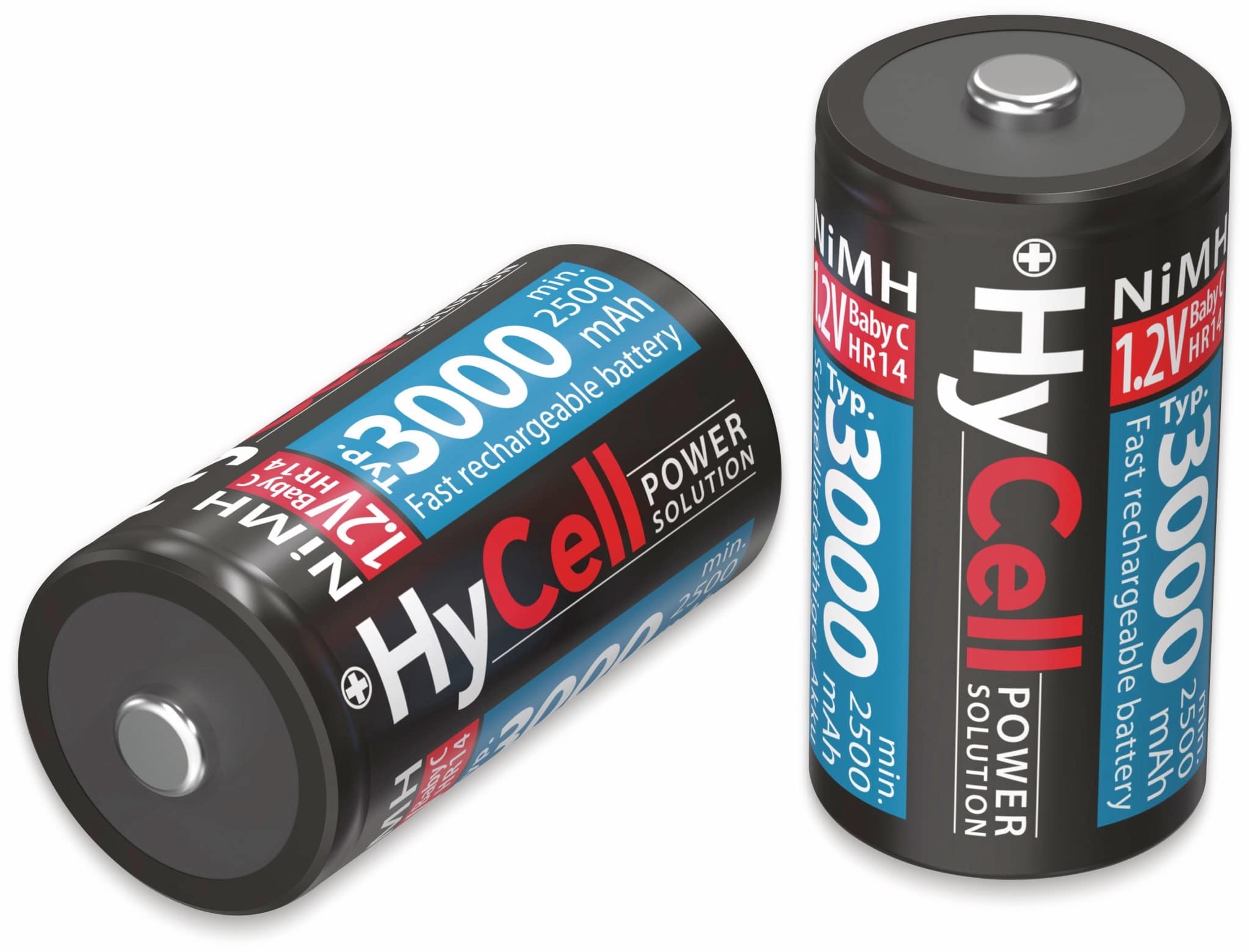 HYCELL NiMH-Baby-Akku 3000 mAh, 2 Stück HYCELL NiMH-Baby-Akku 3000 mAh, 2 Stück