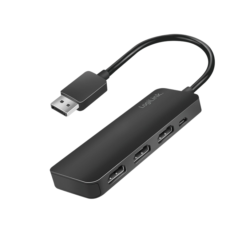 LOGILINK DisplayPort-Splitter CV0146, 4K, 1x DP zu 3x HDMI, schwarz