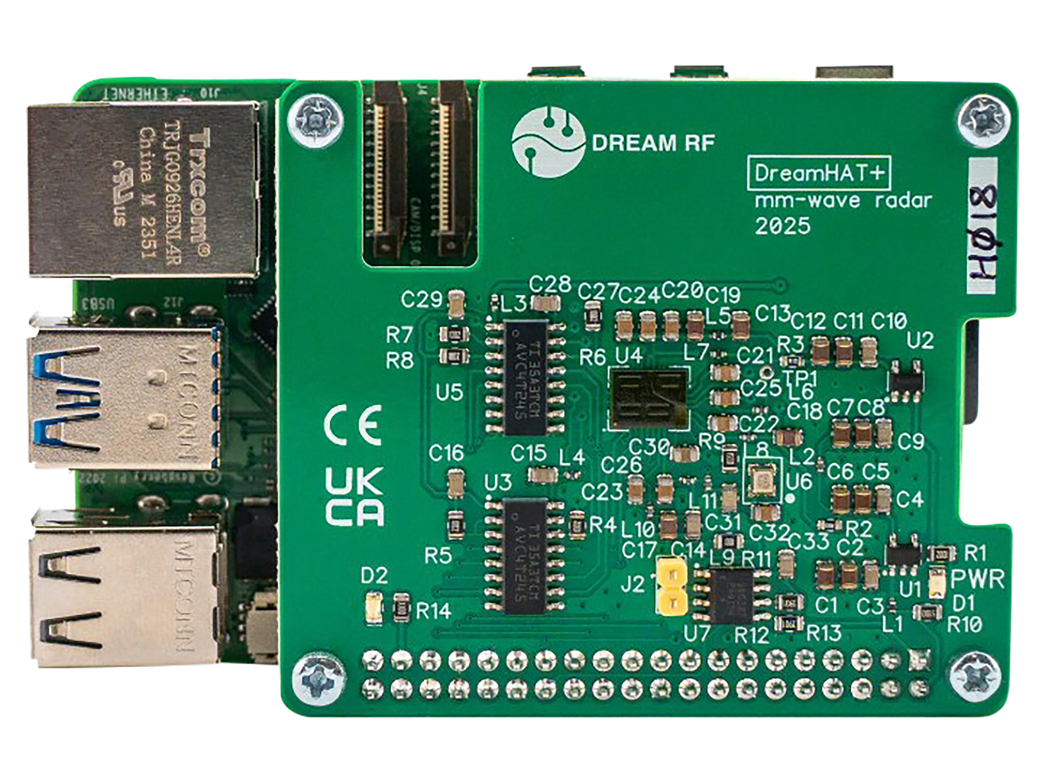 DREAM RF DreamHAT+ Radar für Raspberry Pi 4 und Pi 5