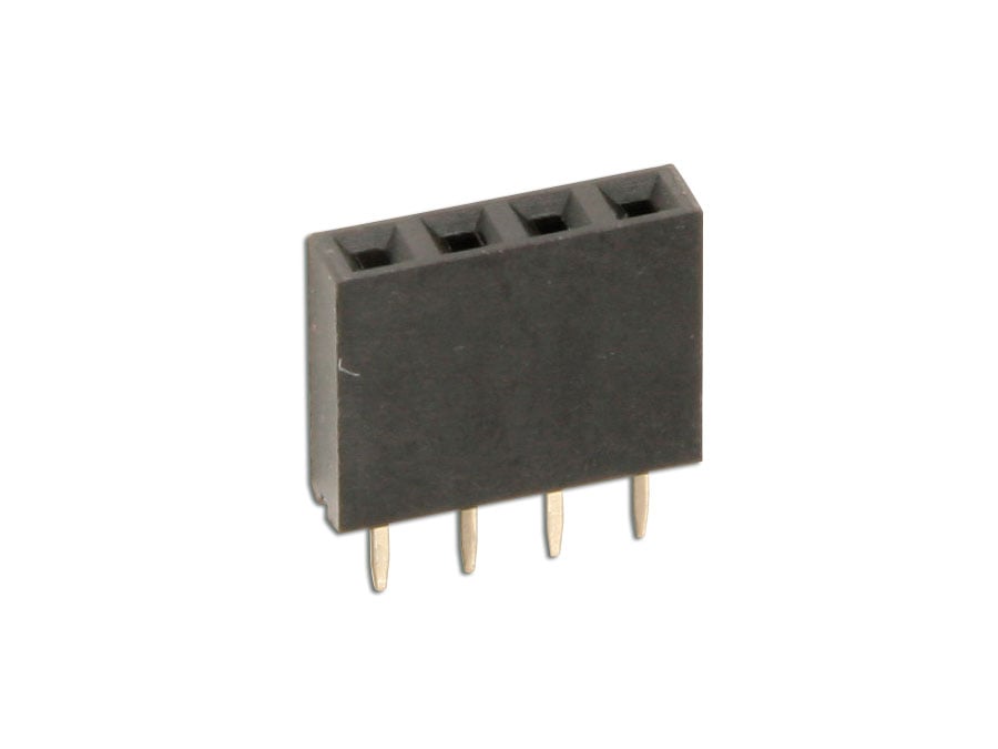 CONNFLY ELECTRONIC Buchsenleiste, vergoldet, 1x 4-polig CONNFLY ELECTRONIC Buchsenleiste, vergoldet, 1x 4-polig