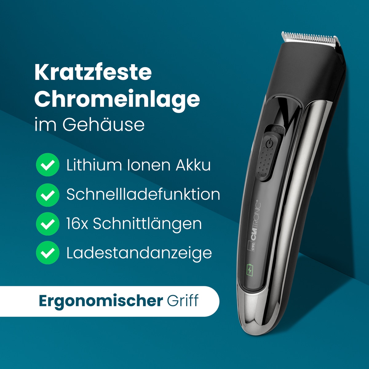 CLATRONIC Haar- und Bartschneidemaschine HSM/R 3827, 2 in 1