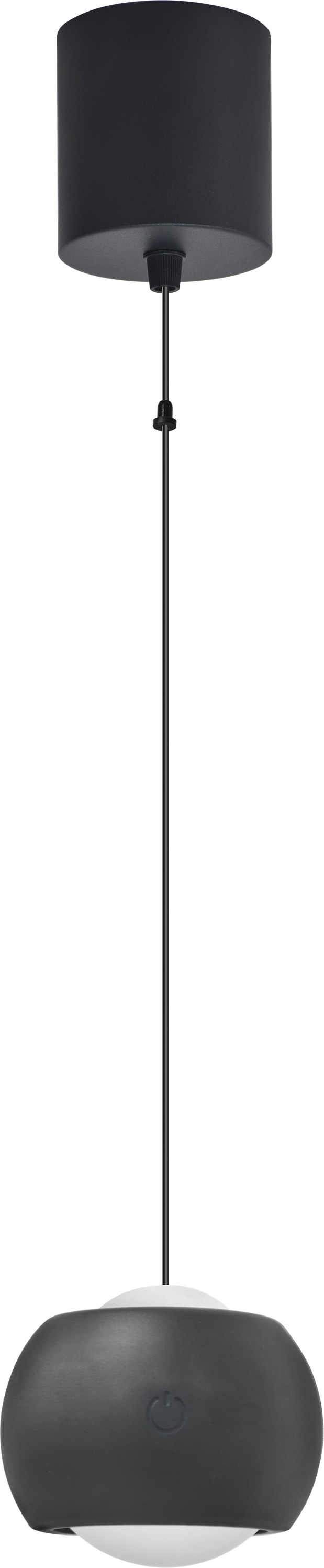 REV LED-Akku-Pendelleuchte, 2W, 3000K, 150lm, warmweiß, IP20, schwarz