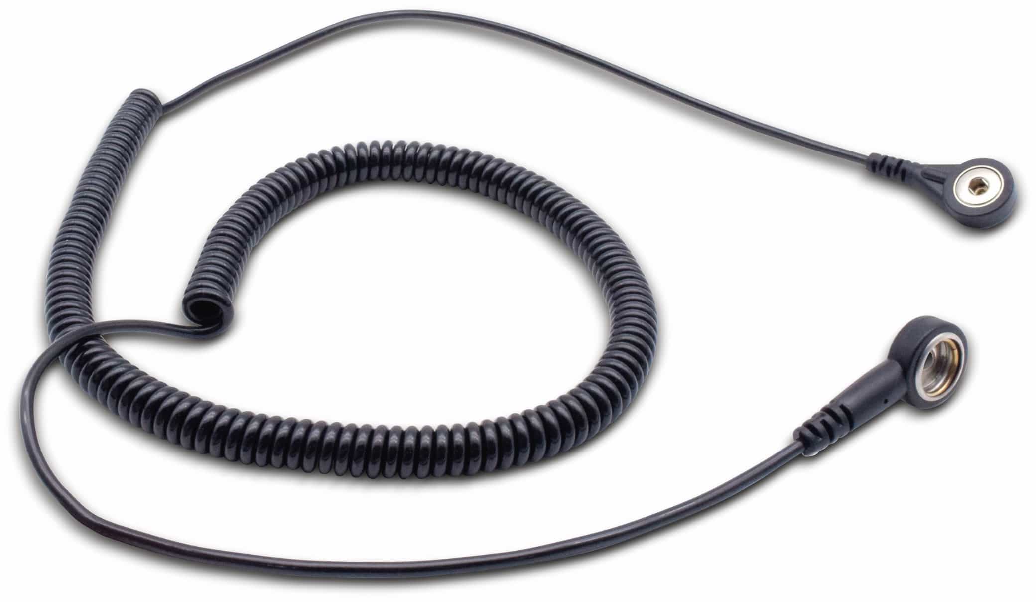 QUADRIOS Spiralkabel 1903EC020, 3,6 m, Knopf 10 mm auf 4 mm QUADRIOS, 1903EC020, Spiralkabel 3,6 m Knopf 10 mm auf 4 mm