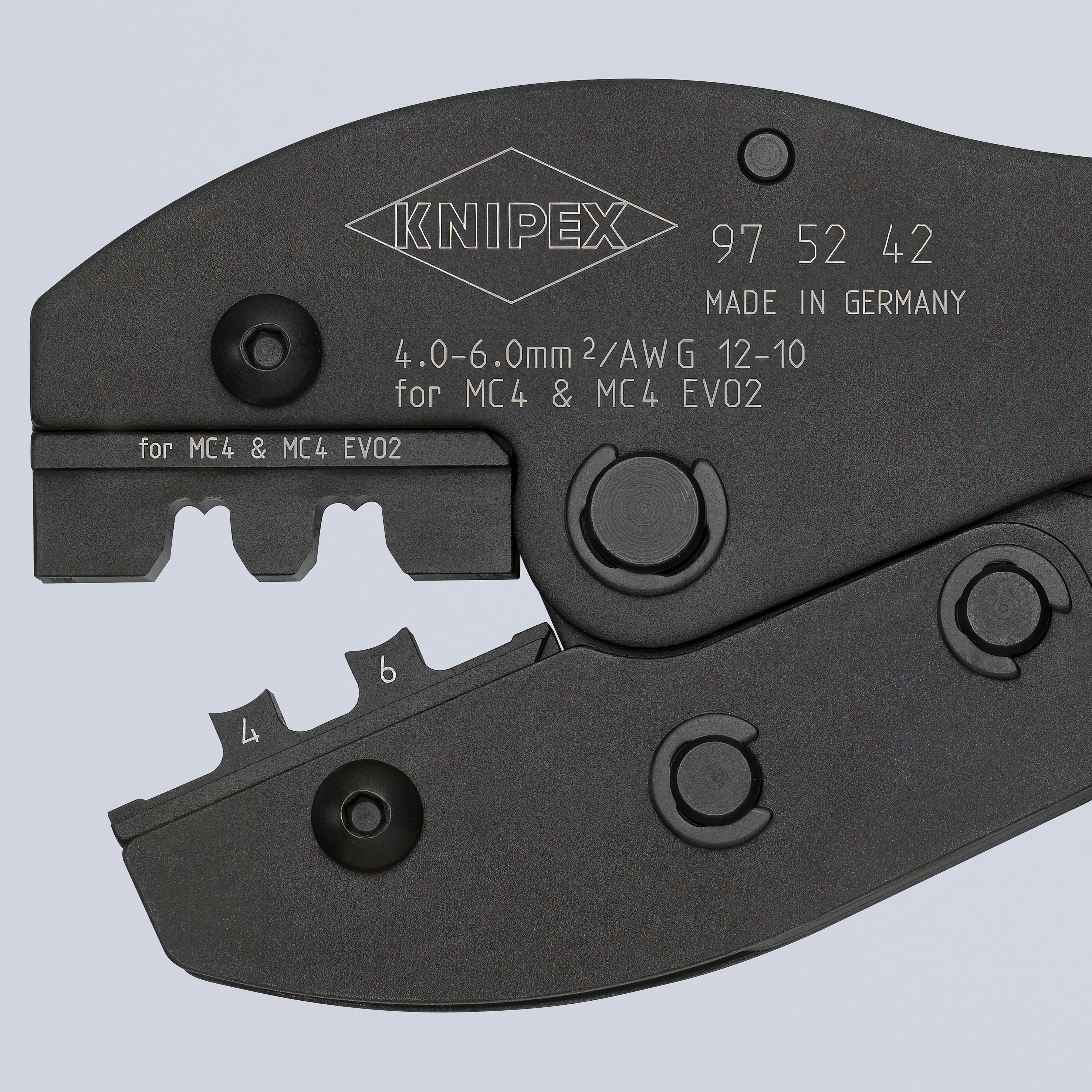 KNIPEX Crimpzange PreciForce, 97 52 42 SB, für MC4-/MC4 EVO 2-Steckverbinder