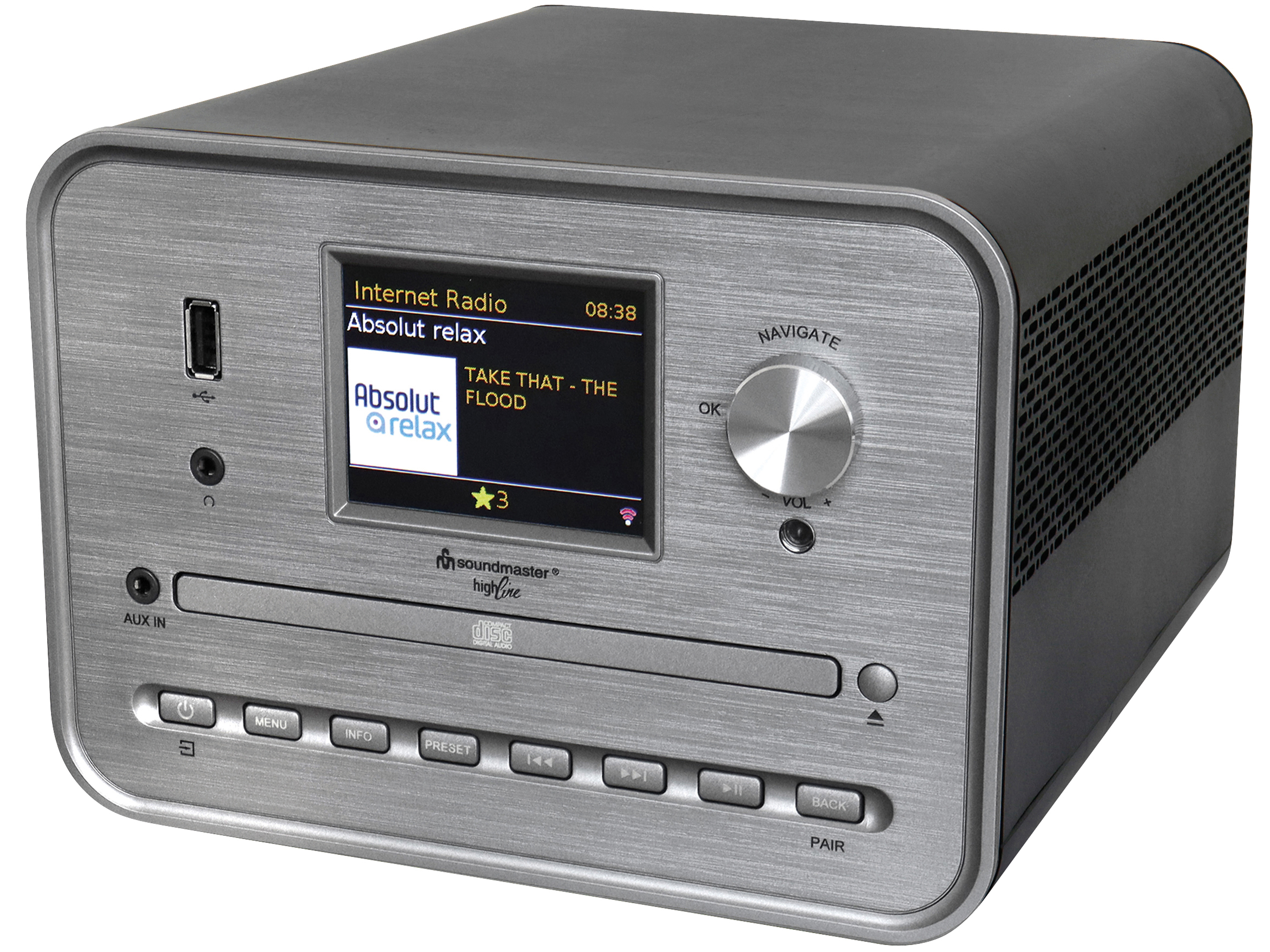 SOUNDMASTER Stereo-Musikcenter HighLine ICD1050SW, schwarz