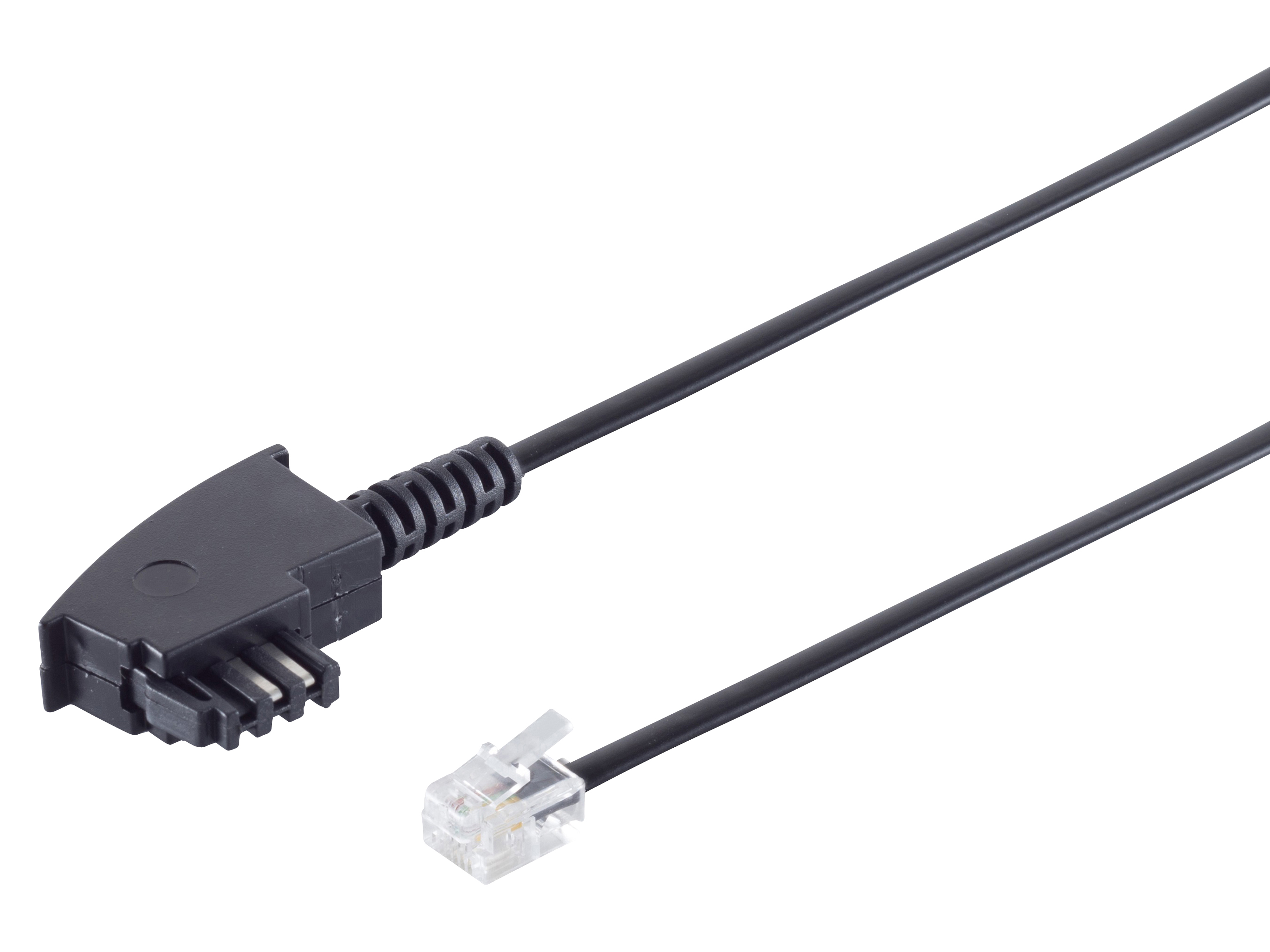 S-IMPULS TAE-Anschlusskabel TAE-F Stecker western Stecker 6/4 Universal 3m S-IMPULS TAE-Anschlusskabel TAE-F Stecker western Stecker 6/4 Universal 3m