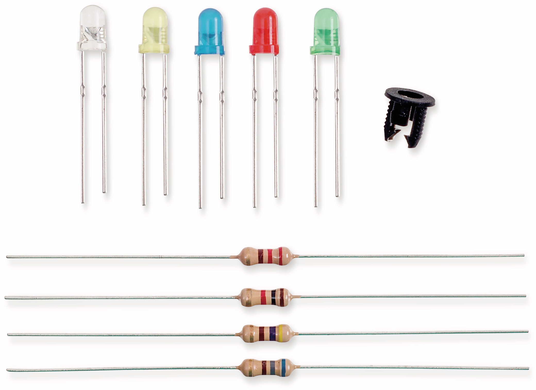 QUADRIOS, 201711O001, Standard LED-SET 3 mm, Diffus, Klar, 130 ST