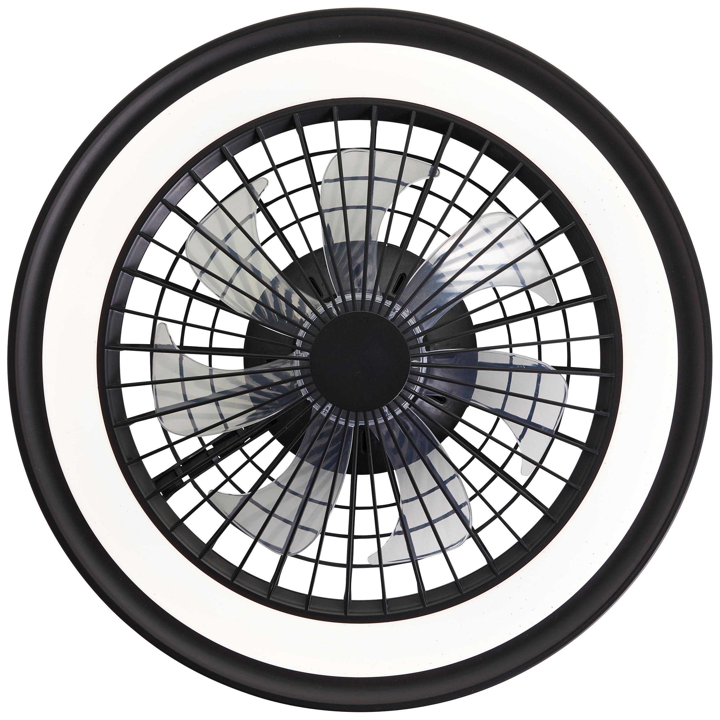BRILLIANT LED-Deckenleuchte Palmero, mit Ventilator, 40 W, Ø 46,5 cm