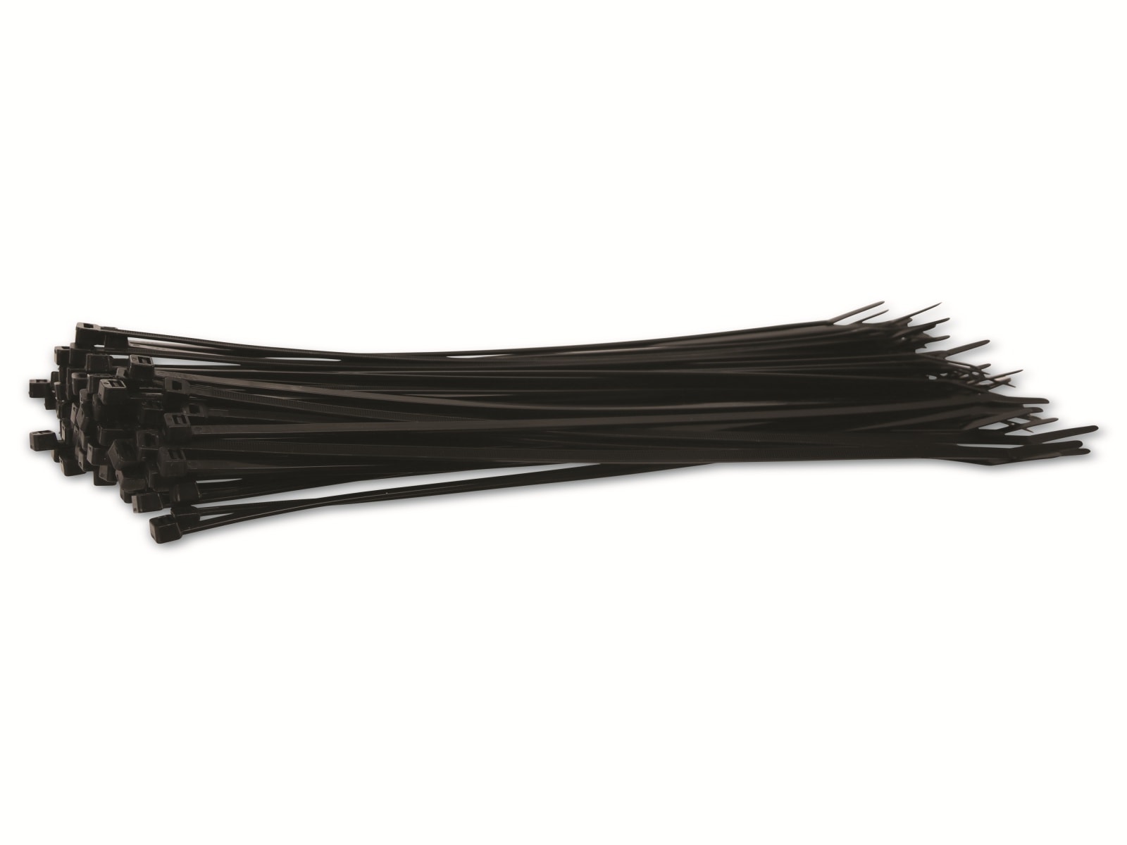 KSS Kabelbinder-Sortiment Polyamid 6.6, schwarz, 380x6,4, UV-beständig, 100 Stück