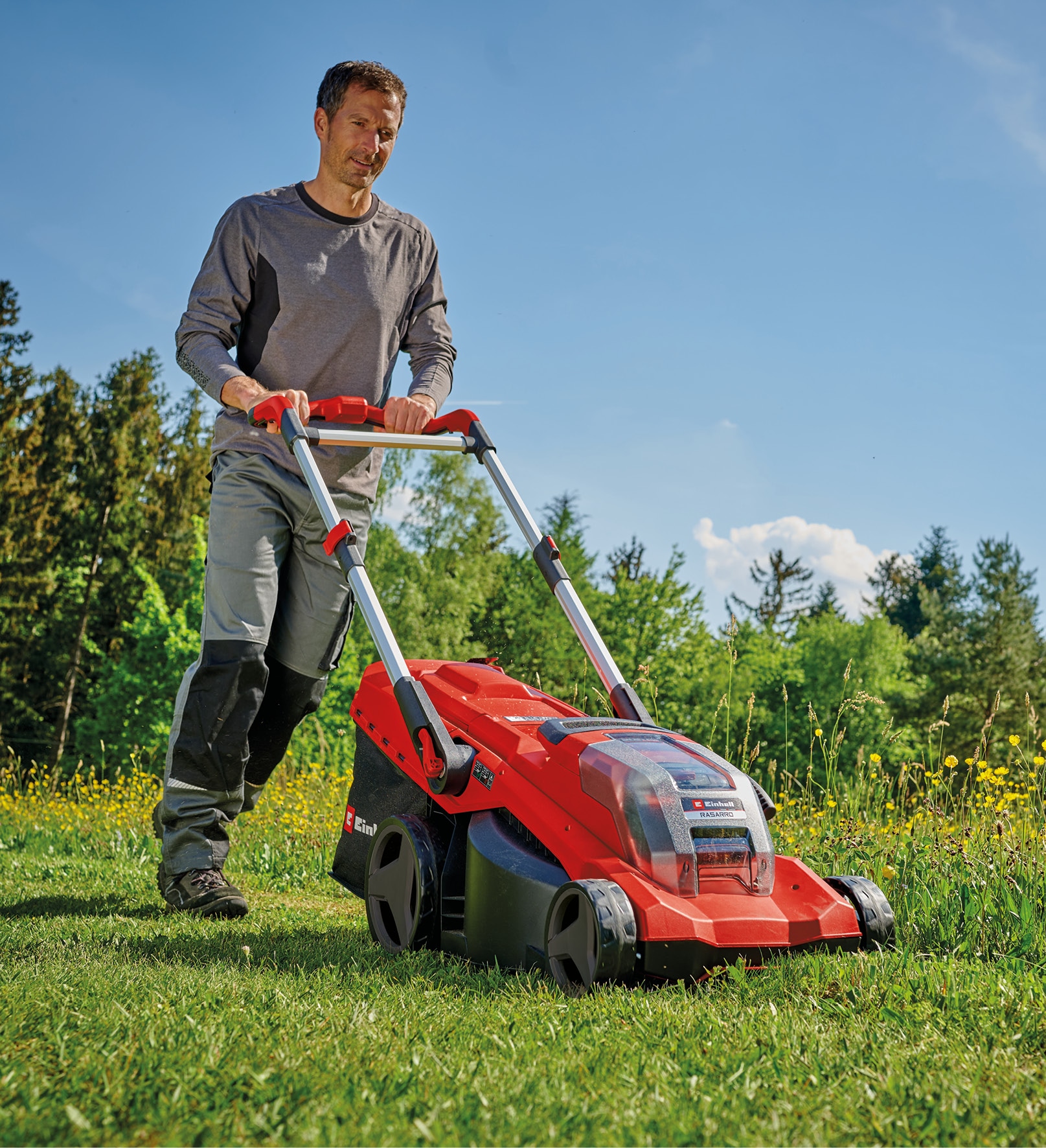 EINHELL PROFESSIONAL Akku-Rasenmäher RASARRO 36/42, 2x5,2 Ah Akkus + Twin-Ladegerät EINHELL Akku-Rasenmäher RASARRO 36/42, 2x5,2 Ah Akkus + Twin-Ladegerät