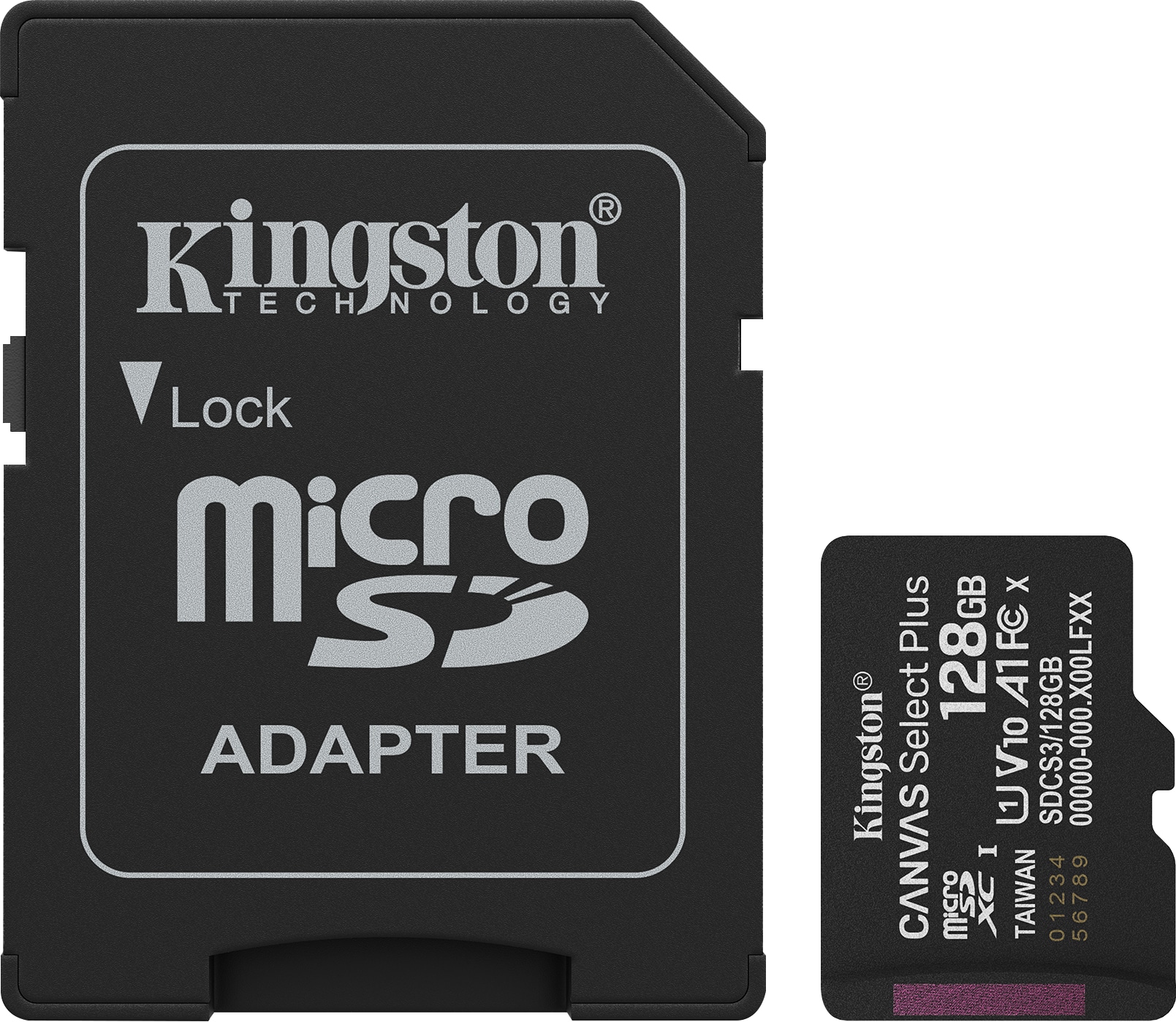KINGSTON MicroSDXC-Card Canvas Select Plus 128GB 3.Gen inkl. Adapter