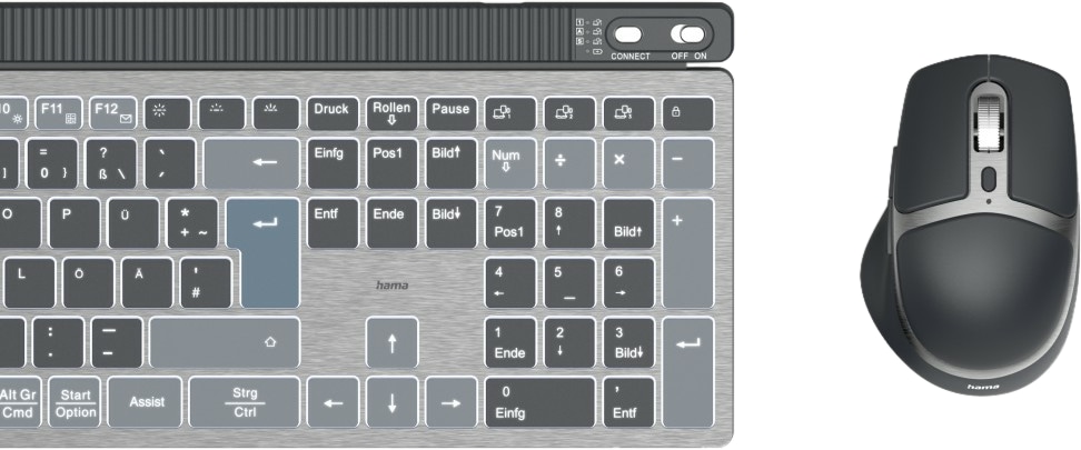 HAMA Maus- und Tastaturset 173069 WKM-750