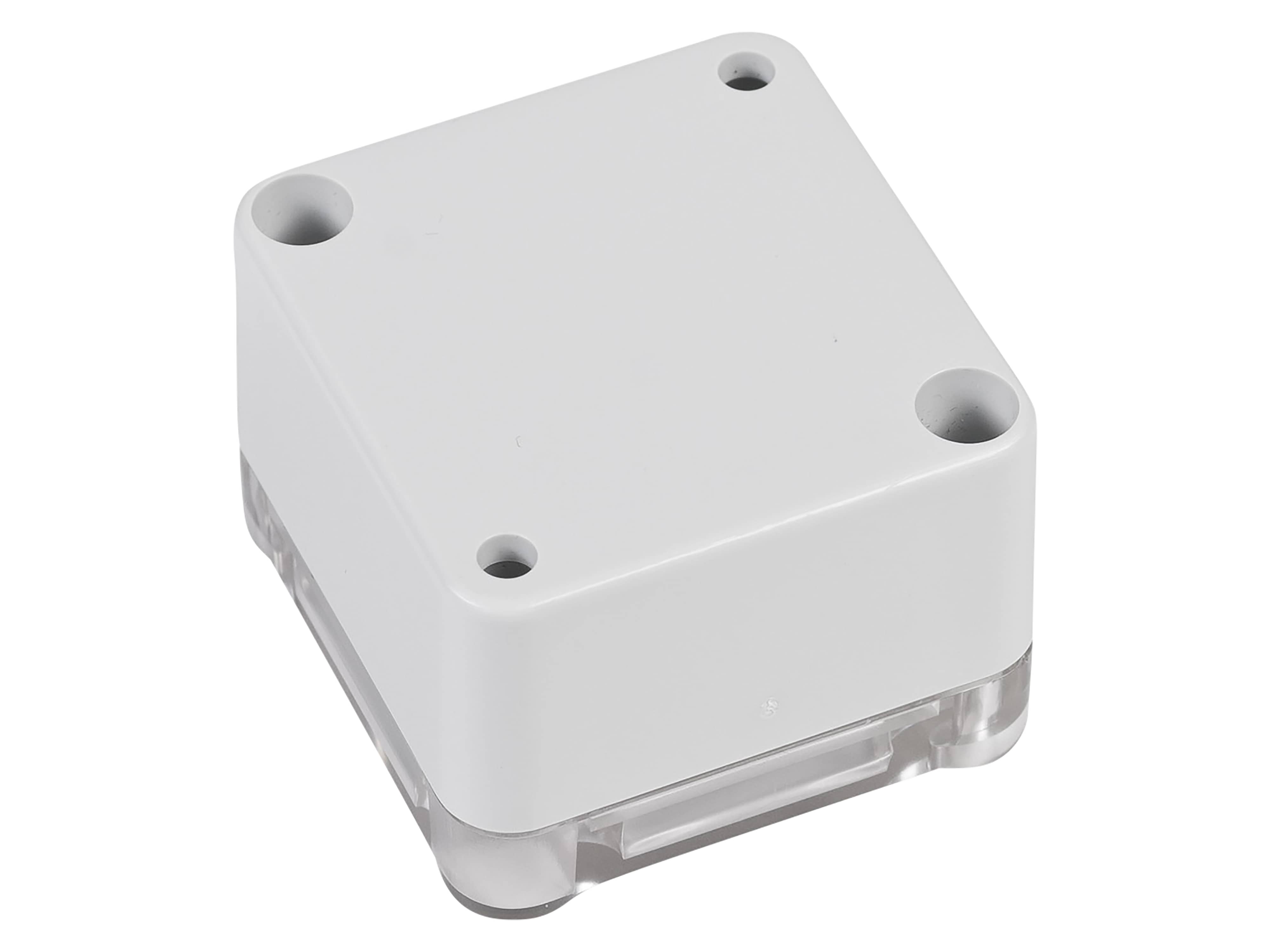 POLLIN ABS-Gehäuse 4U63050504437, 51x49x36 mm, IP65, Glasklarer Deckel