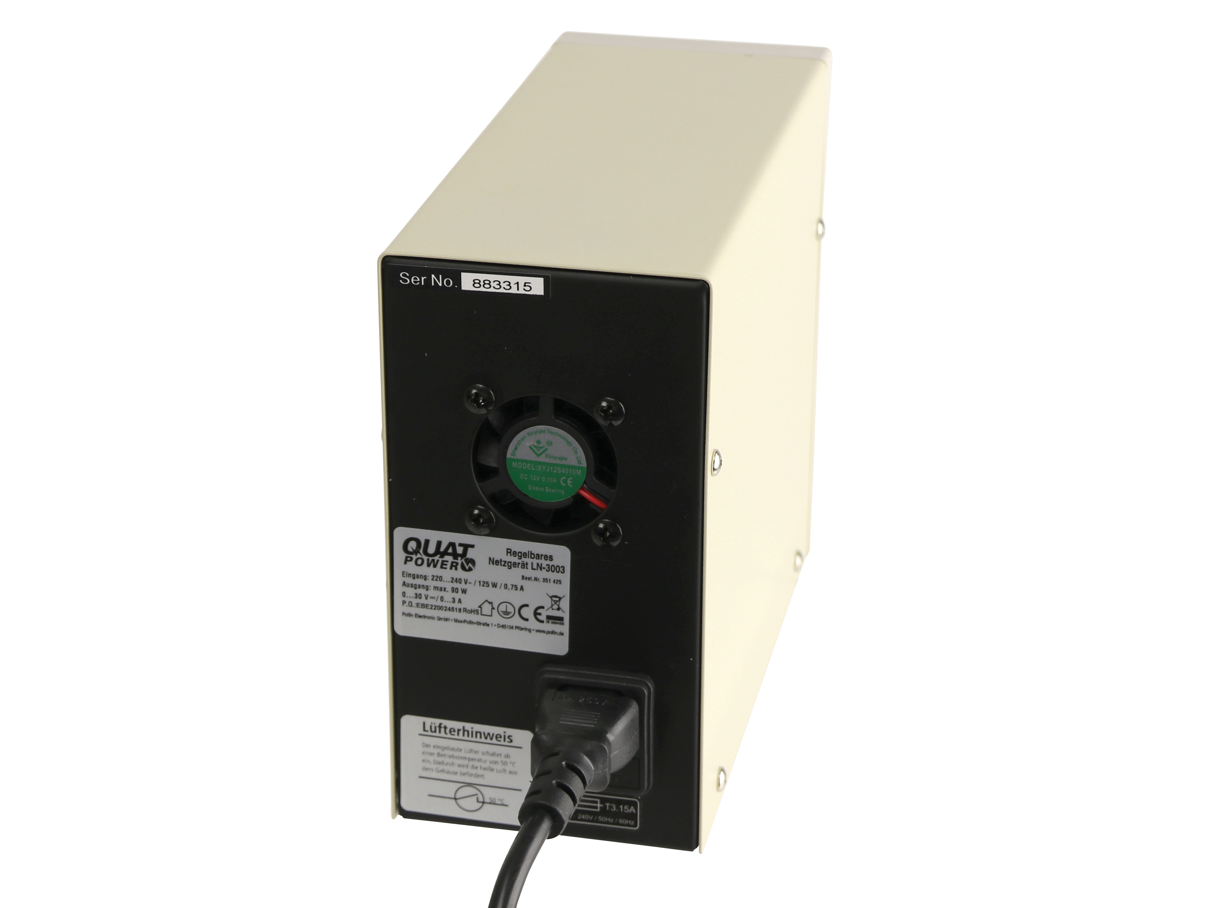QUATPOWER Labornetzgerät LN-5003XE, 0...50 V-, 0...3 A