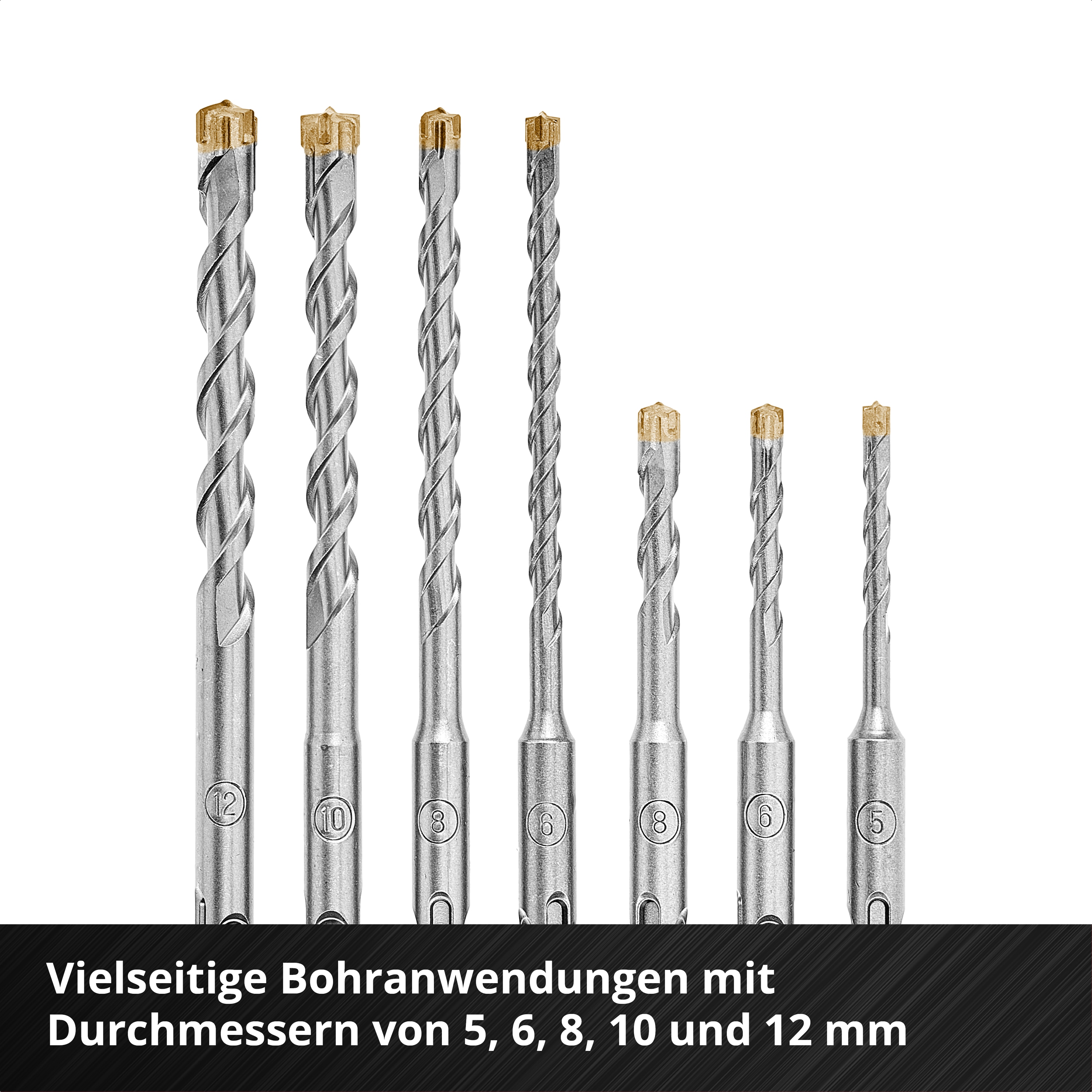 KWB SDS-Plus Hammerbohrer-Set, 268493, 110 mm + 160 mm, 7-teilig KWB SDS-Plus Hammerbohrer-Set, 268493, 110 mm + 160 mm, 7-teilig