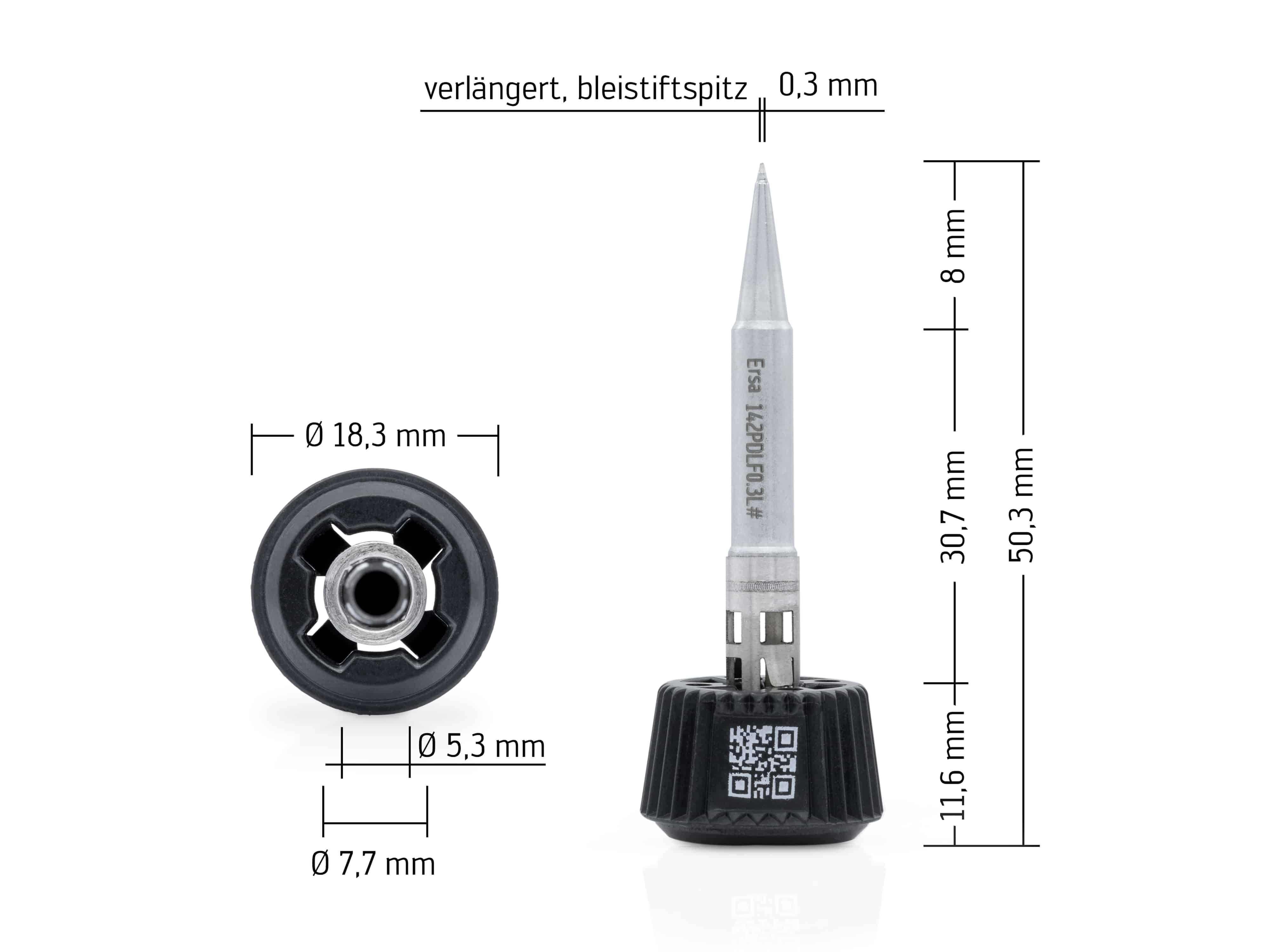 ERSA Lötspitze, 0142PDLF03L/SB, bleistiftspitz, 0,3 mm