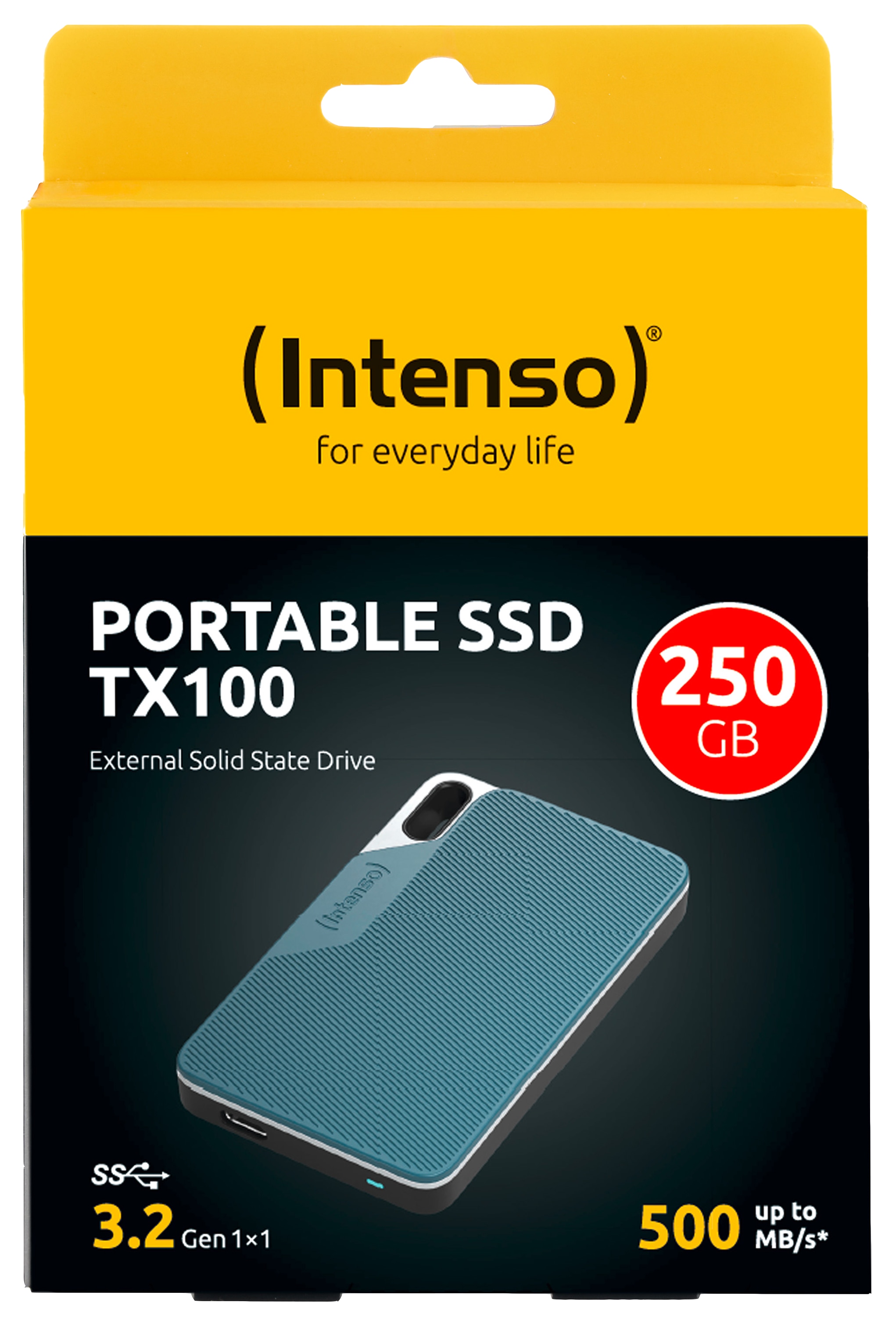 INTENSO USB 3.2-SSD TX100 250GB