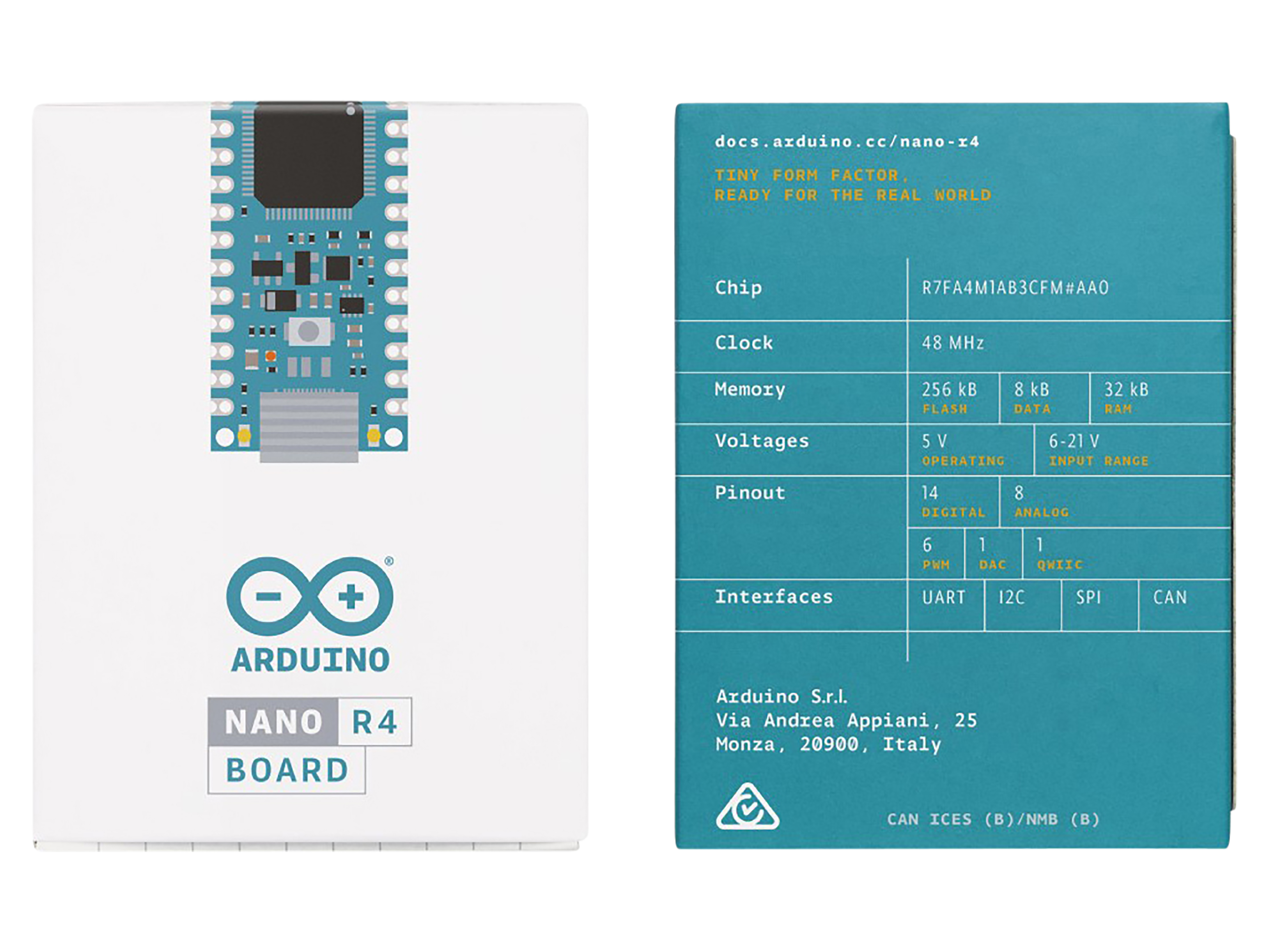 ARDUINO Nano R4 Mikrocontroller-Board ohne Header