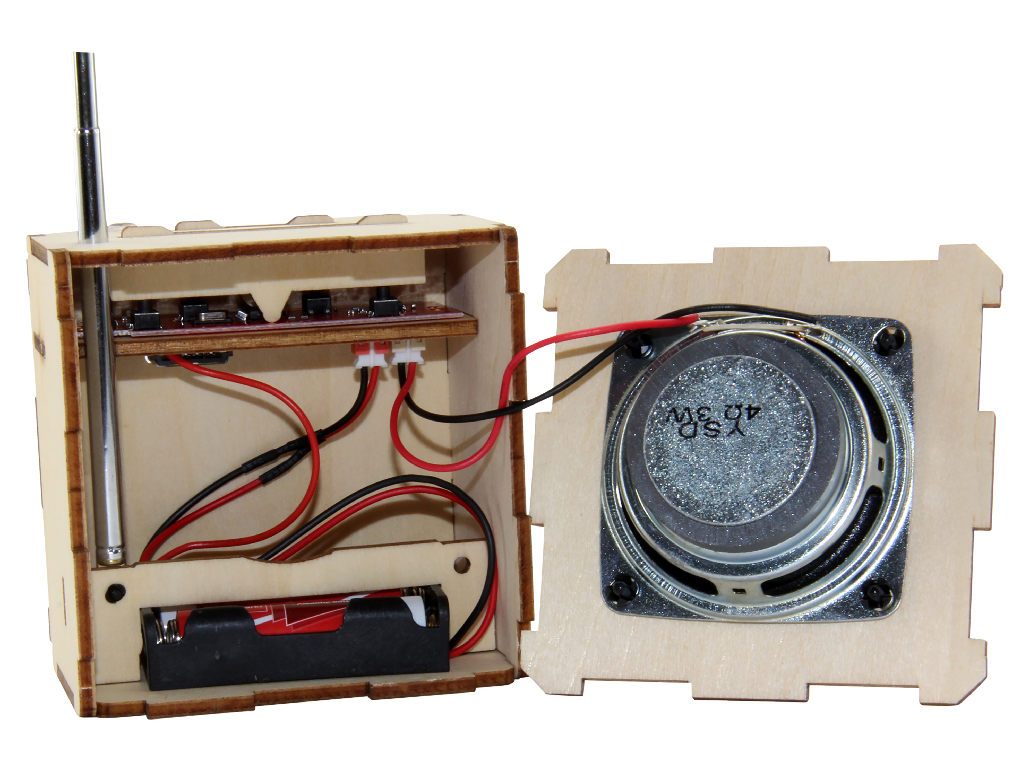 3D Holz Bausatz BT-Lautsprecher mit FM Radio SOL-EXPERT