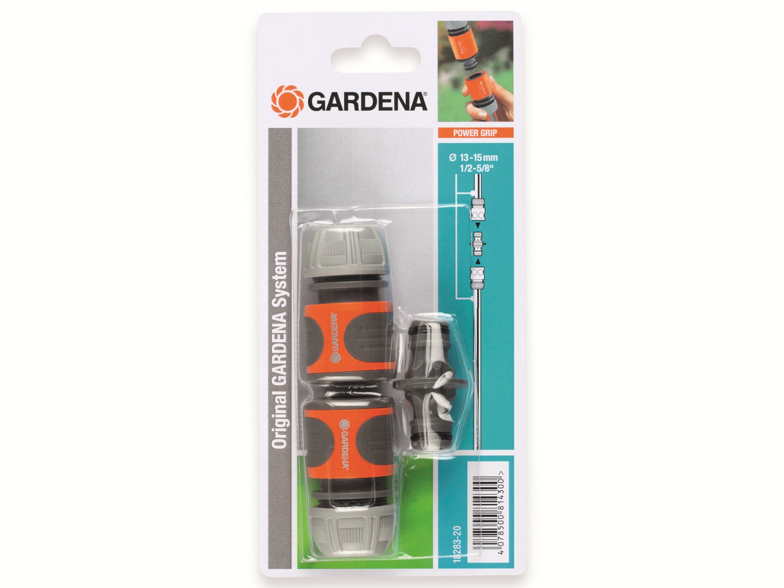 GARDENA Kupplungs-Satz 18283-20, 13mm (1/2"), 3-teilig