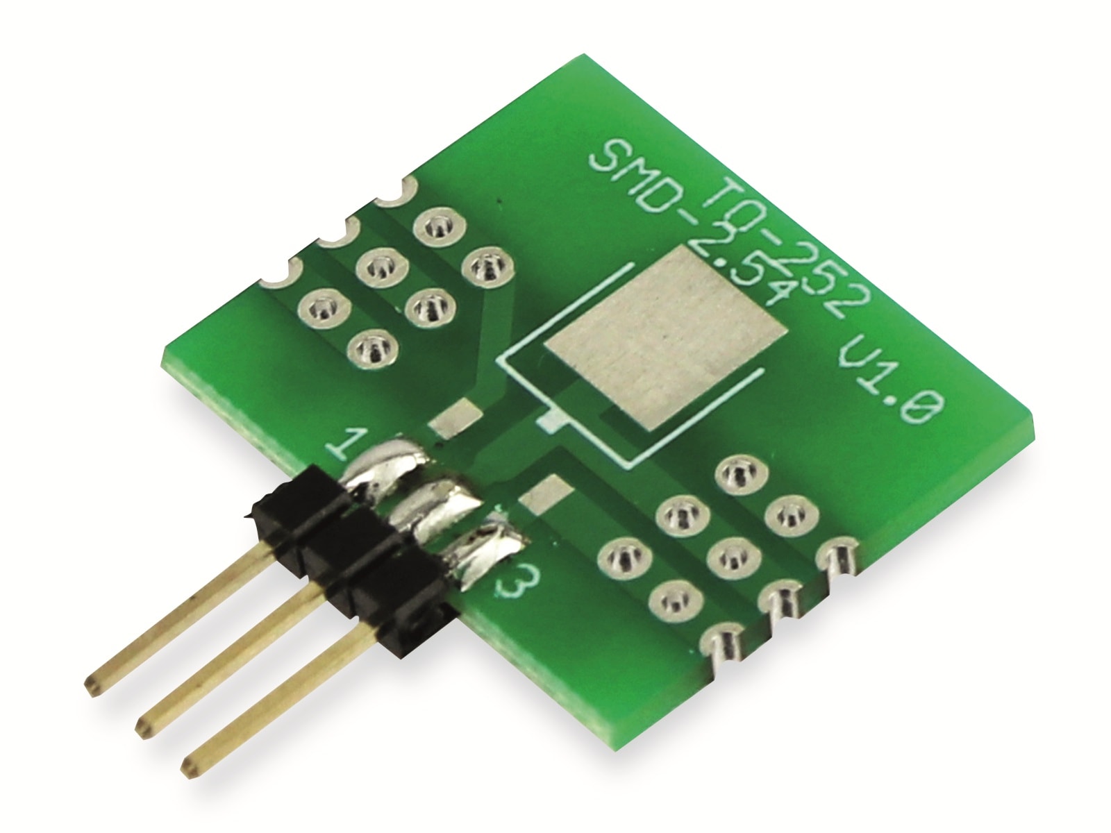 Adapterplatine TO-252, 4-fach, RM2,54