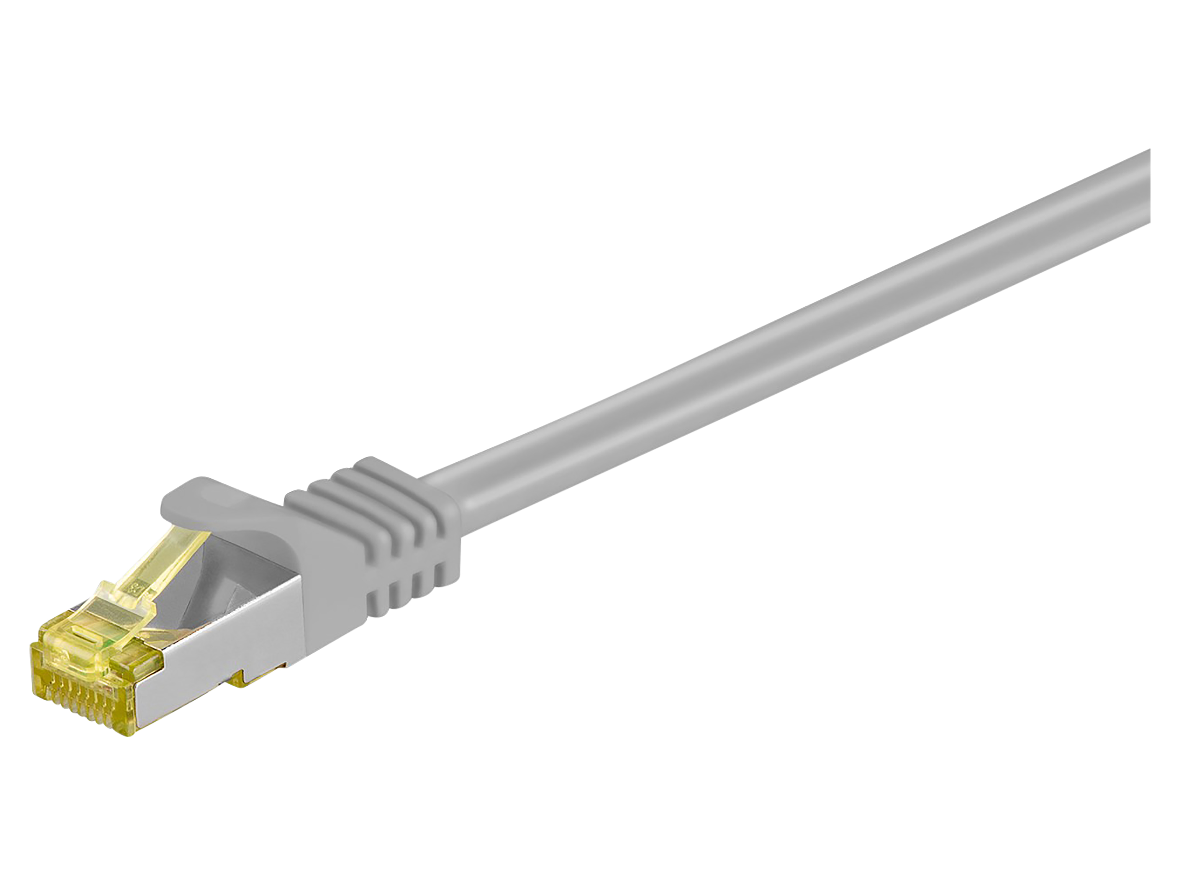 GOOBAY RJ45 Patchkabel S/FTP (PIMF), m. CAT.7 Rohkabel, grau, 3 m