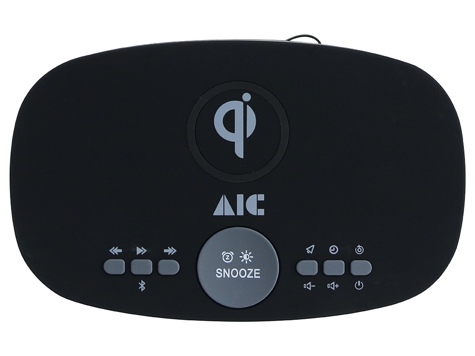 AIC Radiowecker 28 BT, mit QI-Charging-Funktion, schwarz