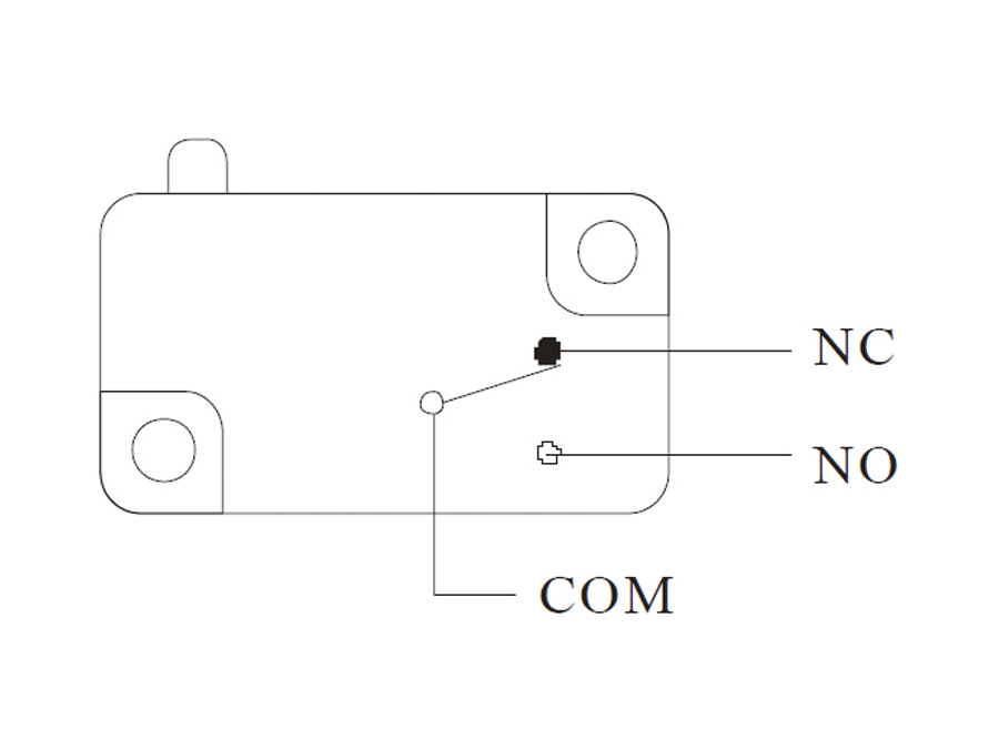 Einbau-Drucktaster DS438, 7,5 A/250 V~, blau