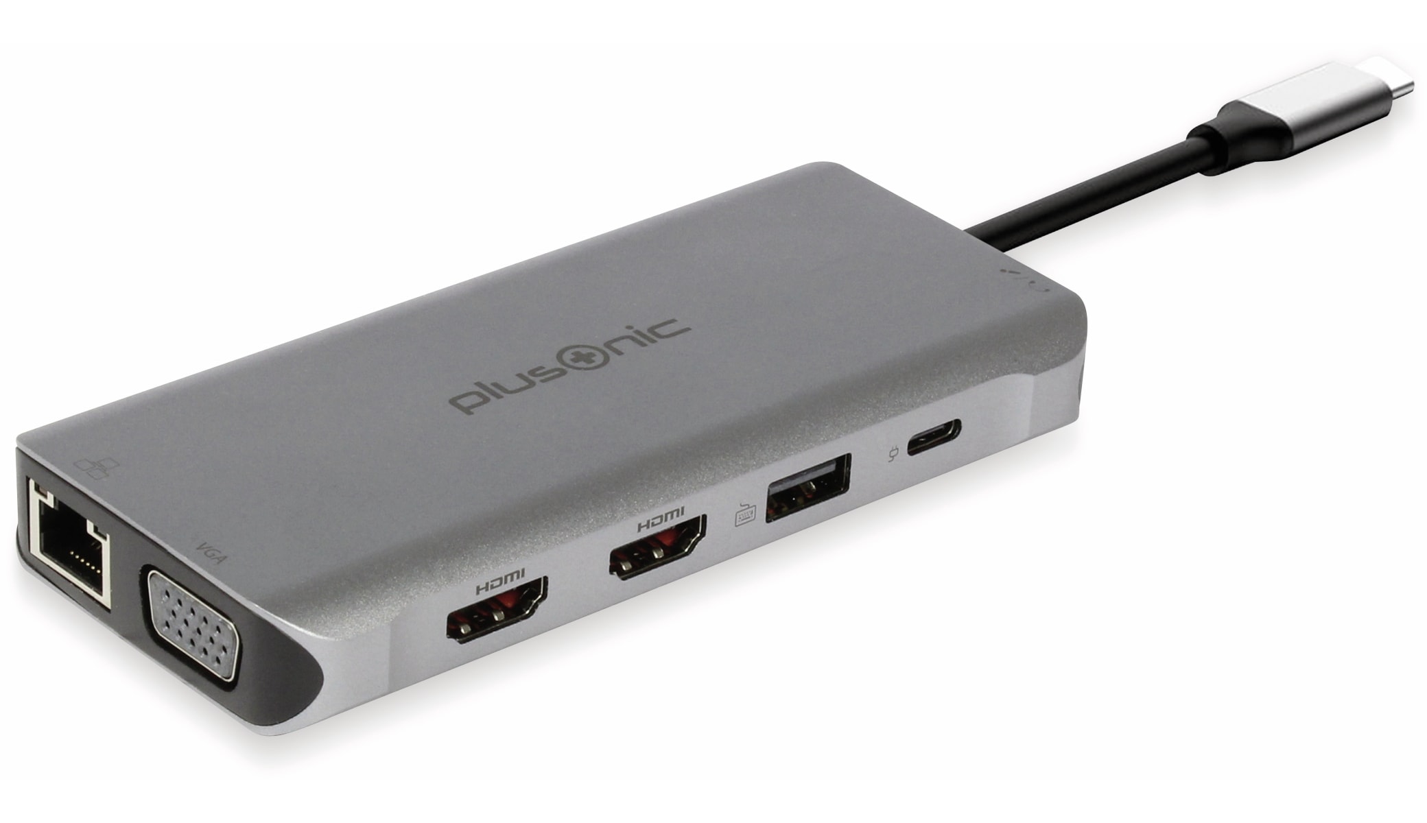 PLUSONIC USB-C Adapter PSUC0216, 8in1
