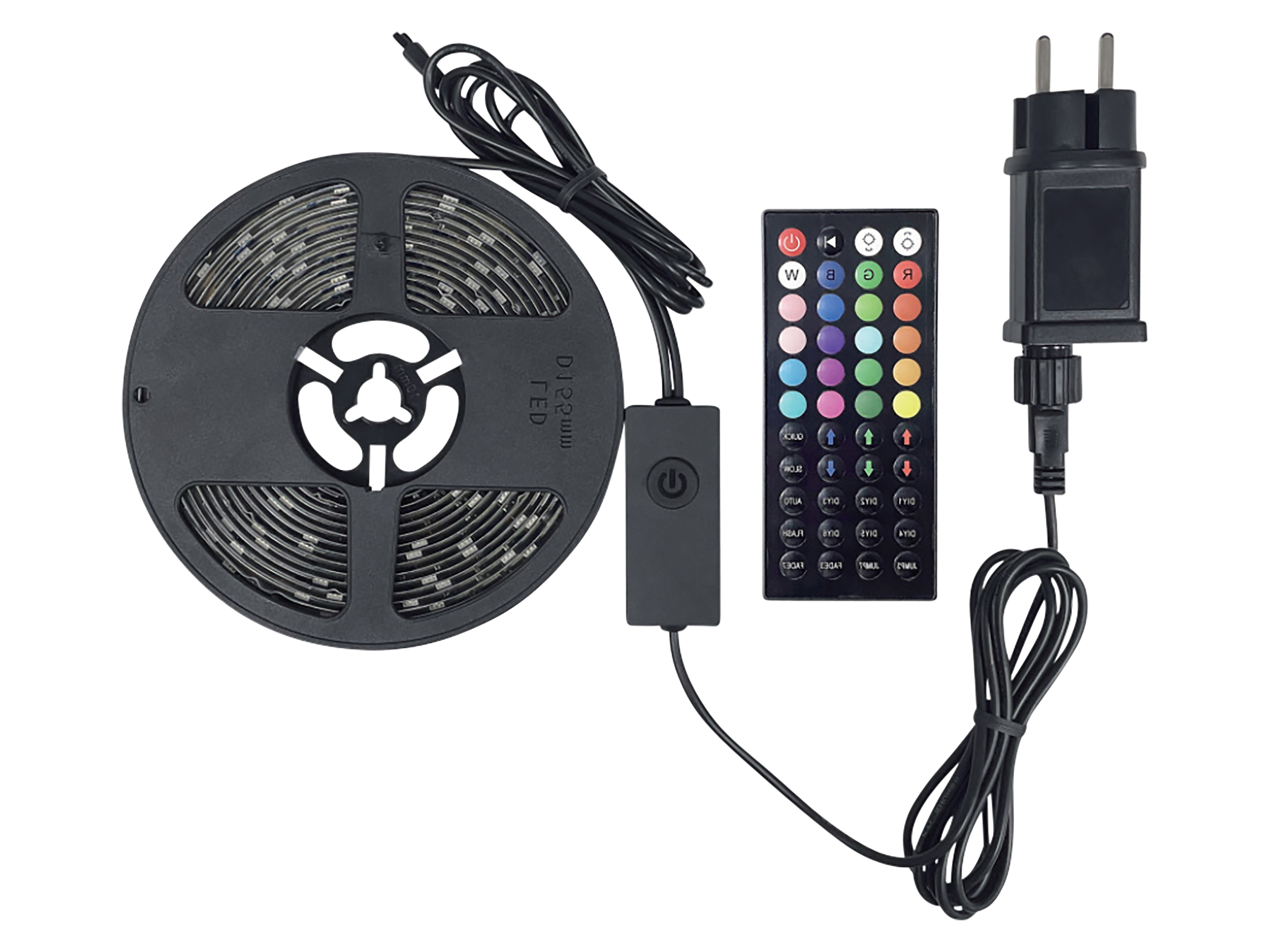 BLULAXA LED Strip 50954, 5m, 18W, 150lm, RGB, Fernbedienung, IP44 BLULAXA LED Strip 50954, 5m, 18W, 150lm, RGB, Fernbedienung, IP44