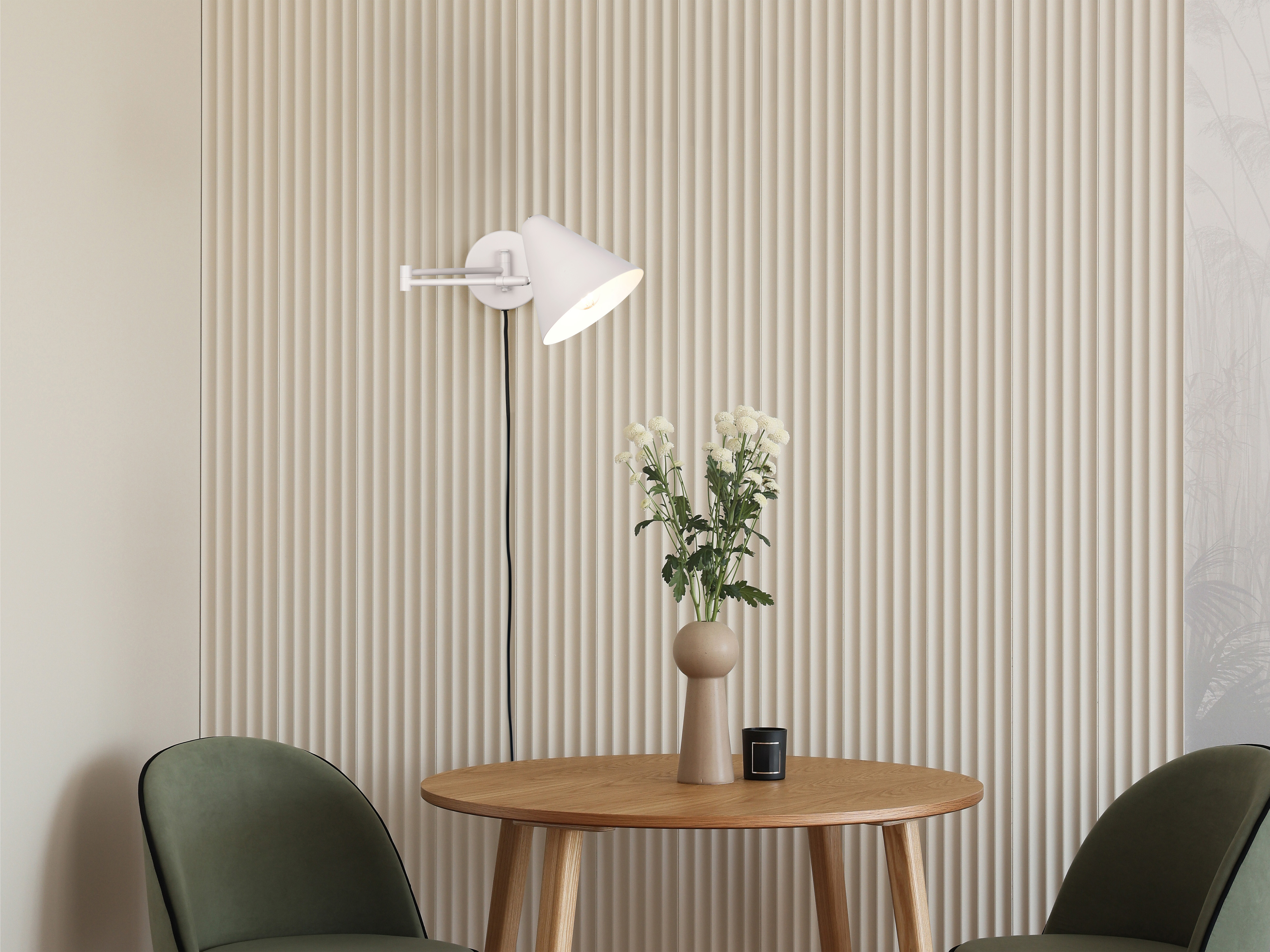TRIO Wandleuchte Cosima 263970176, E14, ohne LM, IP20, grau